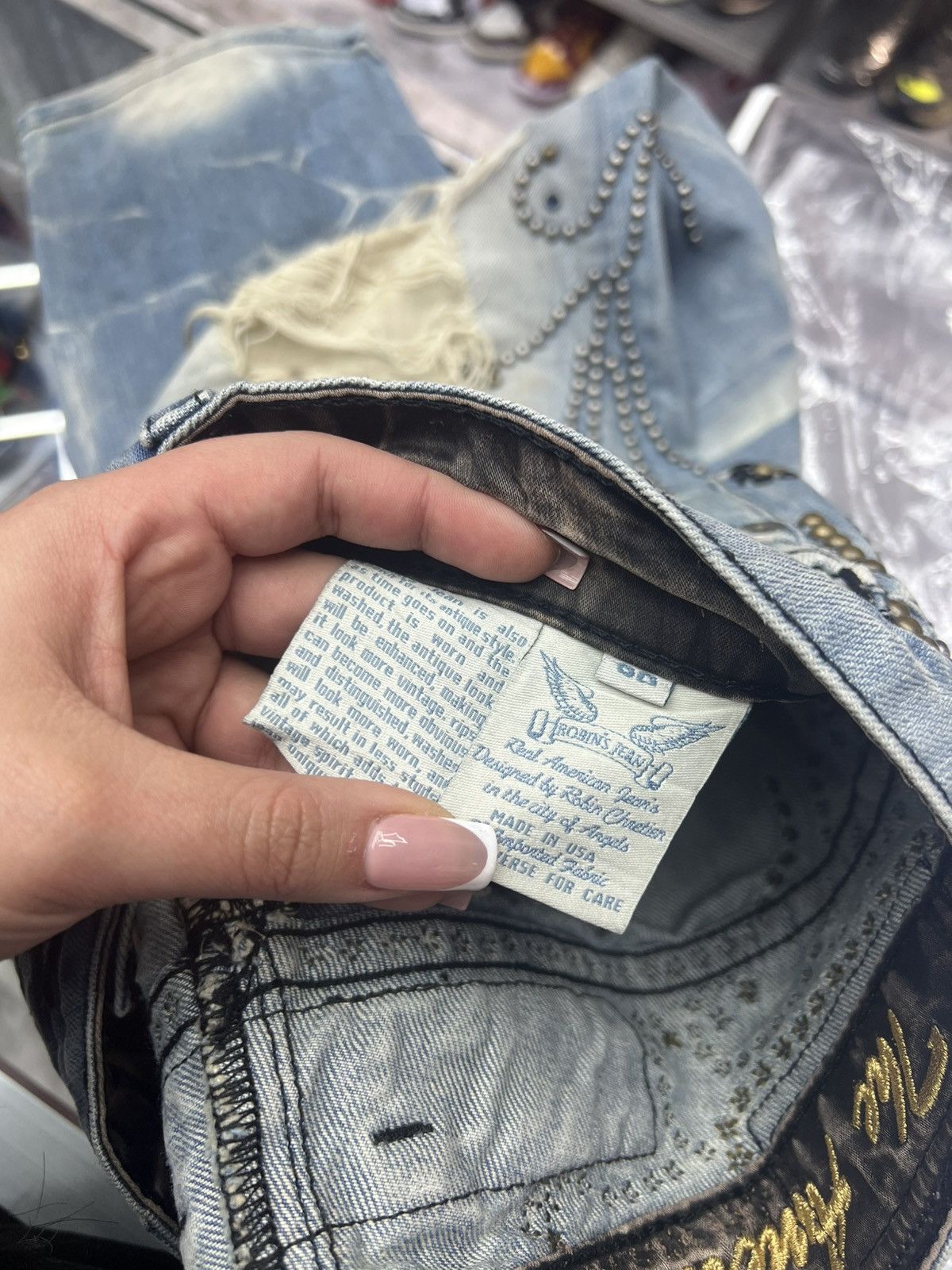 Robins Jeans Robin Blue Denim Jeans Size US 32 / EU 48 - 7 Thumbnail