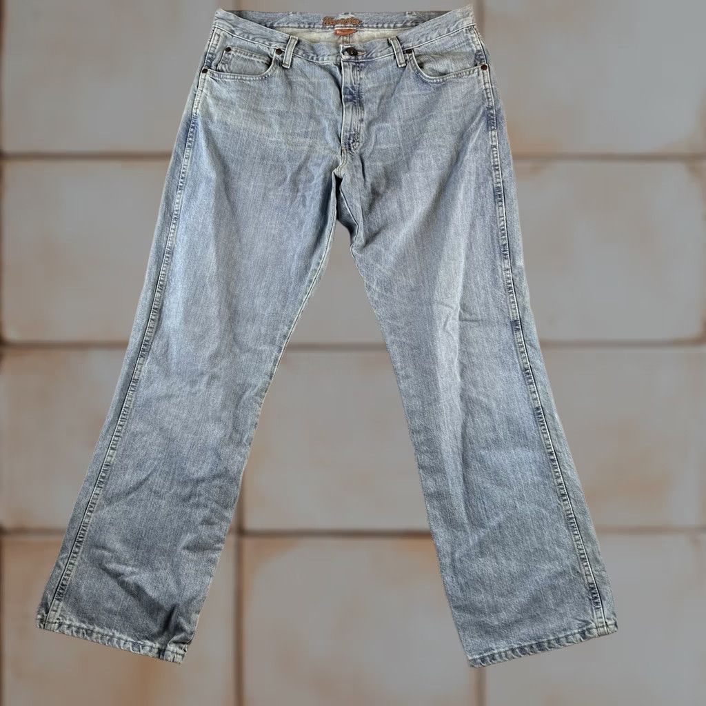 Wrangler Wrangler Retro Jeans Mens 38x34 Relaxed Straight Blue Light Wash WRT20CR Size US 38 / EU 54 - 1 Thumbnail