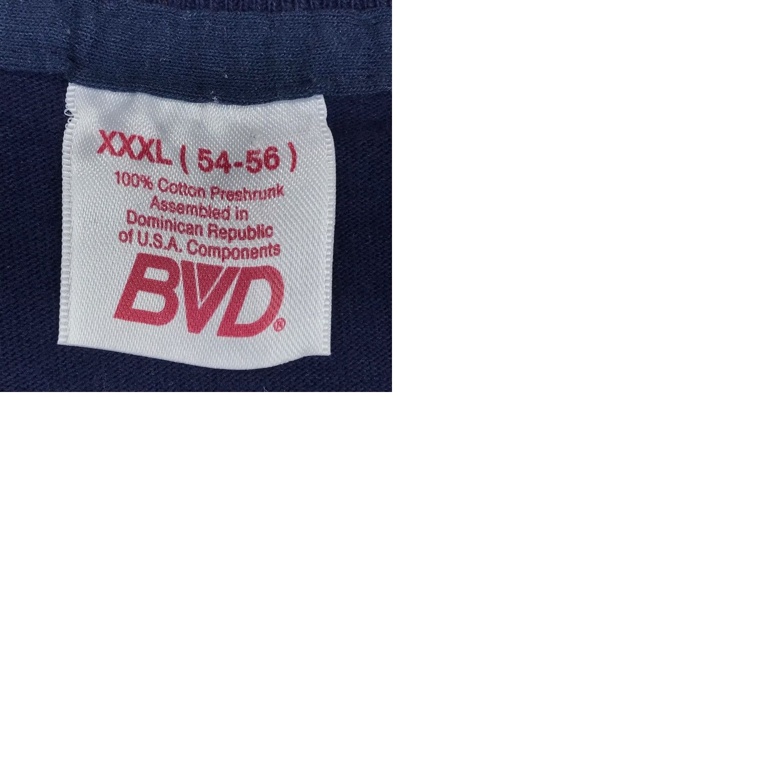 Vintage VINTAGE B.V.D T-Shirt 3XL Navy Blue Crew Neck Short Sleeve Men 90s 80s Beach Surf Rock Size US XXL / EU 58 / 5 - 9 Thumbnail