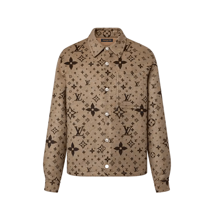 Louis Vuitton Monogram Double Face Wool, Silk and Cashmere Blend Overshirt Size US L / EU 52-54 / 3 - 1 Thumbnail