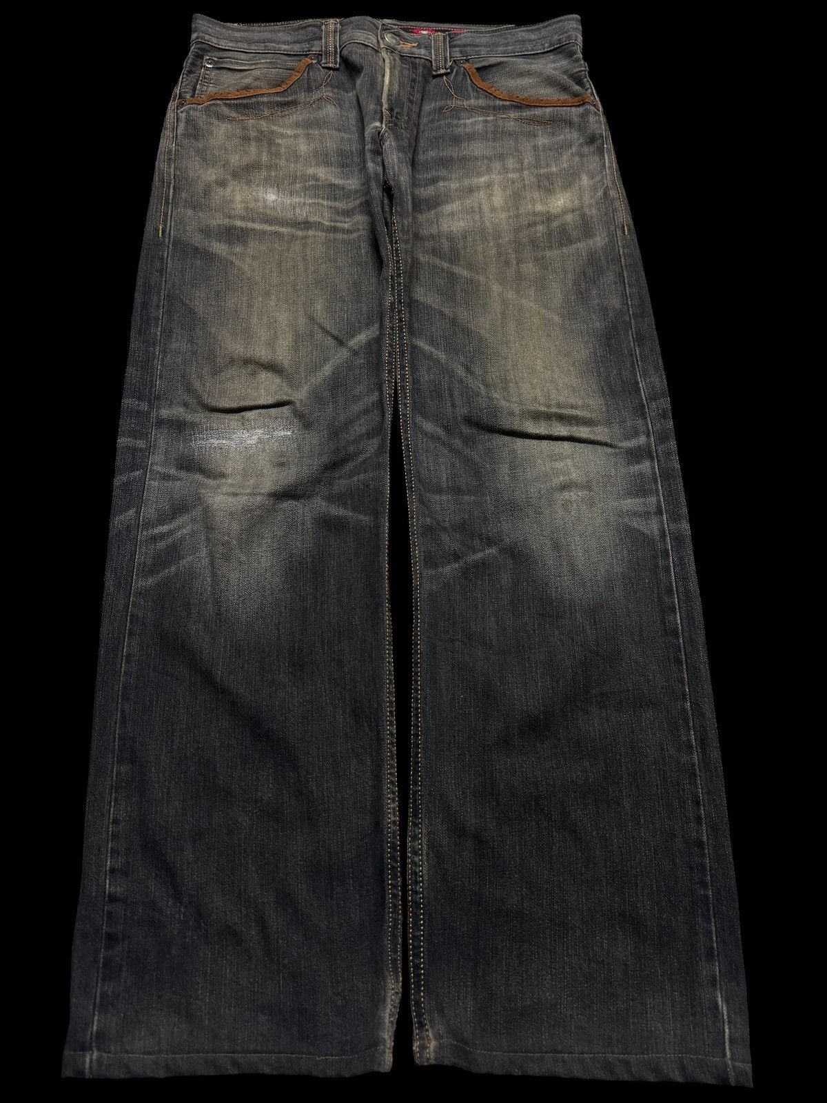 Japanese Brand 90's Vintage Japanese Faded Distressed Black Jeans Size US 34 / EU 50 - 1 Thumbnail