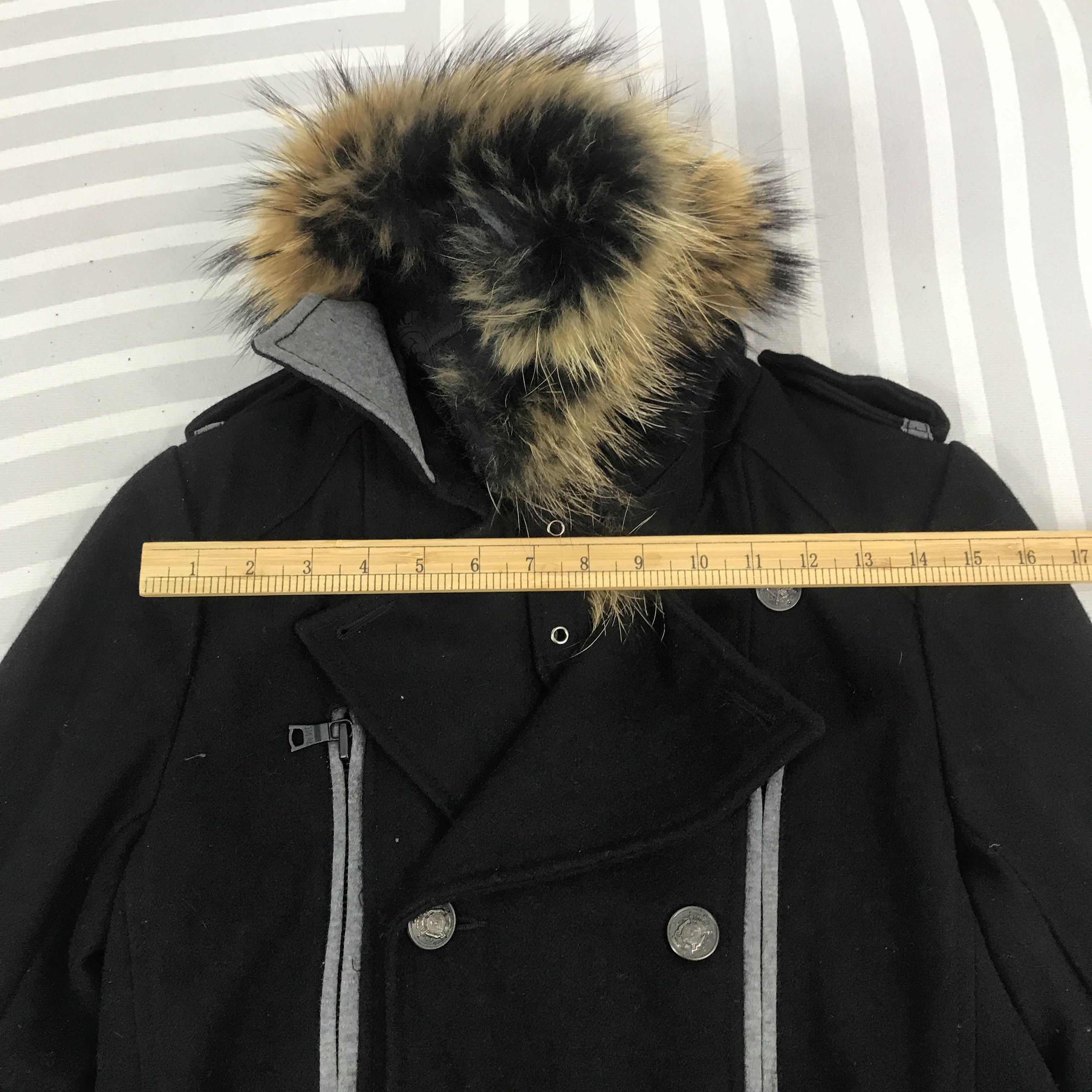 GOSTAR DE FUGA × Japanese Brand Vintage Fuga japan design wool long coat fur collar Jacket Size US S / EU 44-46 / 1 - 5 Thumbnail