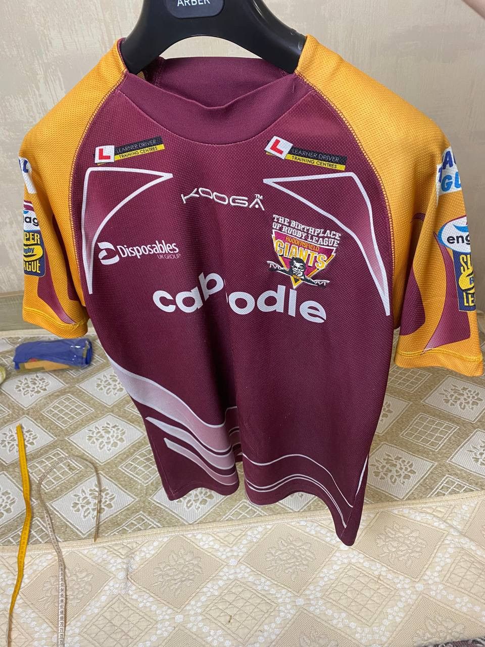 Vintage 🔥 Huddersfield Giants KooGa Rugby England Jersey T Shirt Size US M / EU 48-50 / 2 - 4 Thumbnail