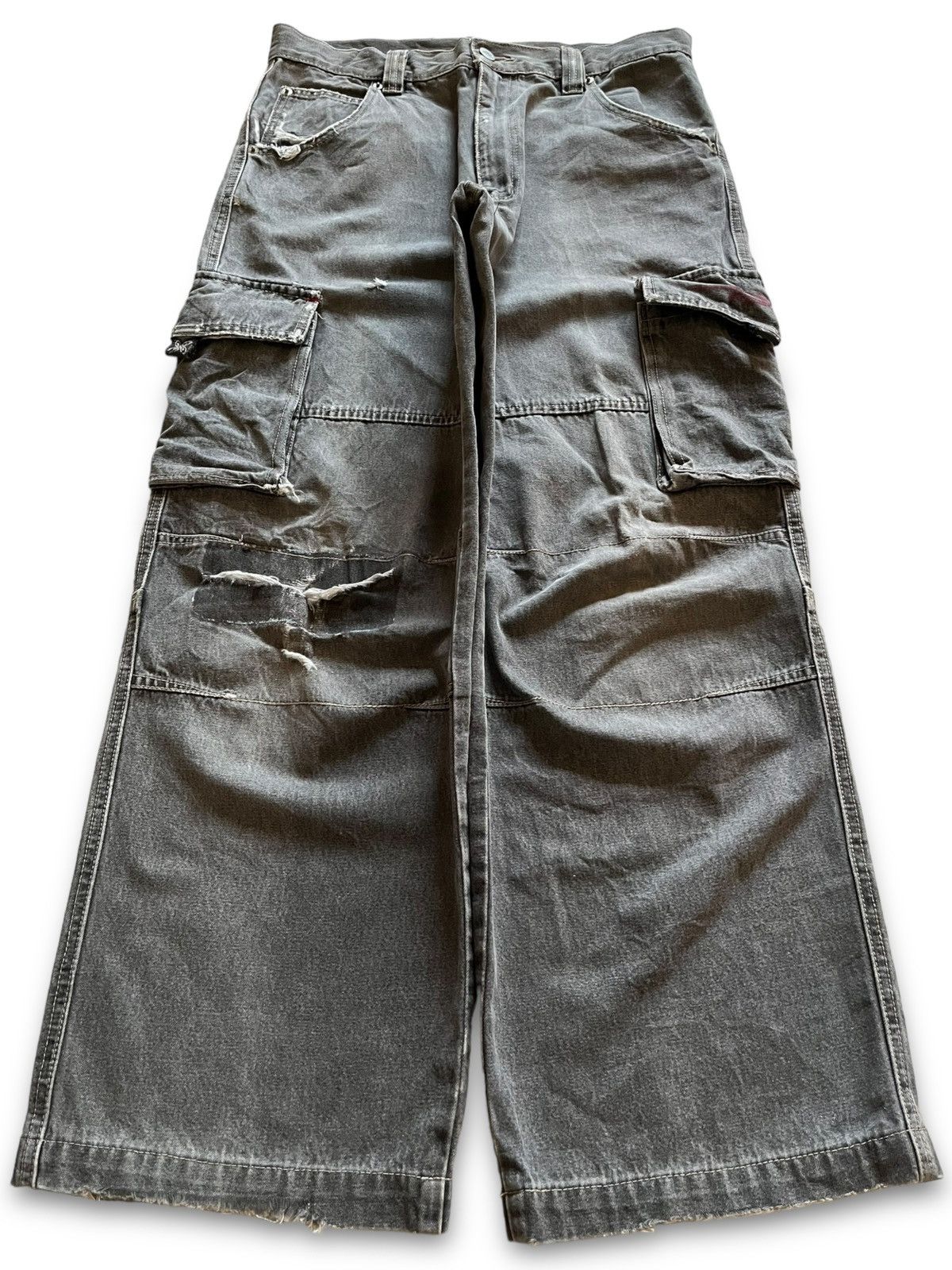 Japanese Brand Vintage Piko Hawaiian Distressed Cargo Baggy Jeans Size US 32 / EU 48 - 1 Thumbnail
