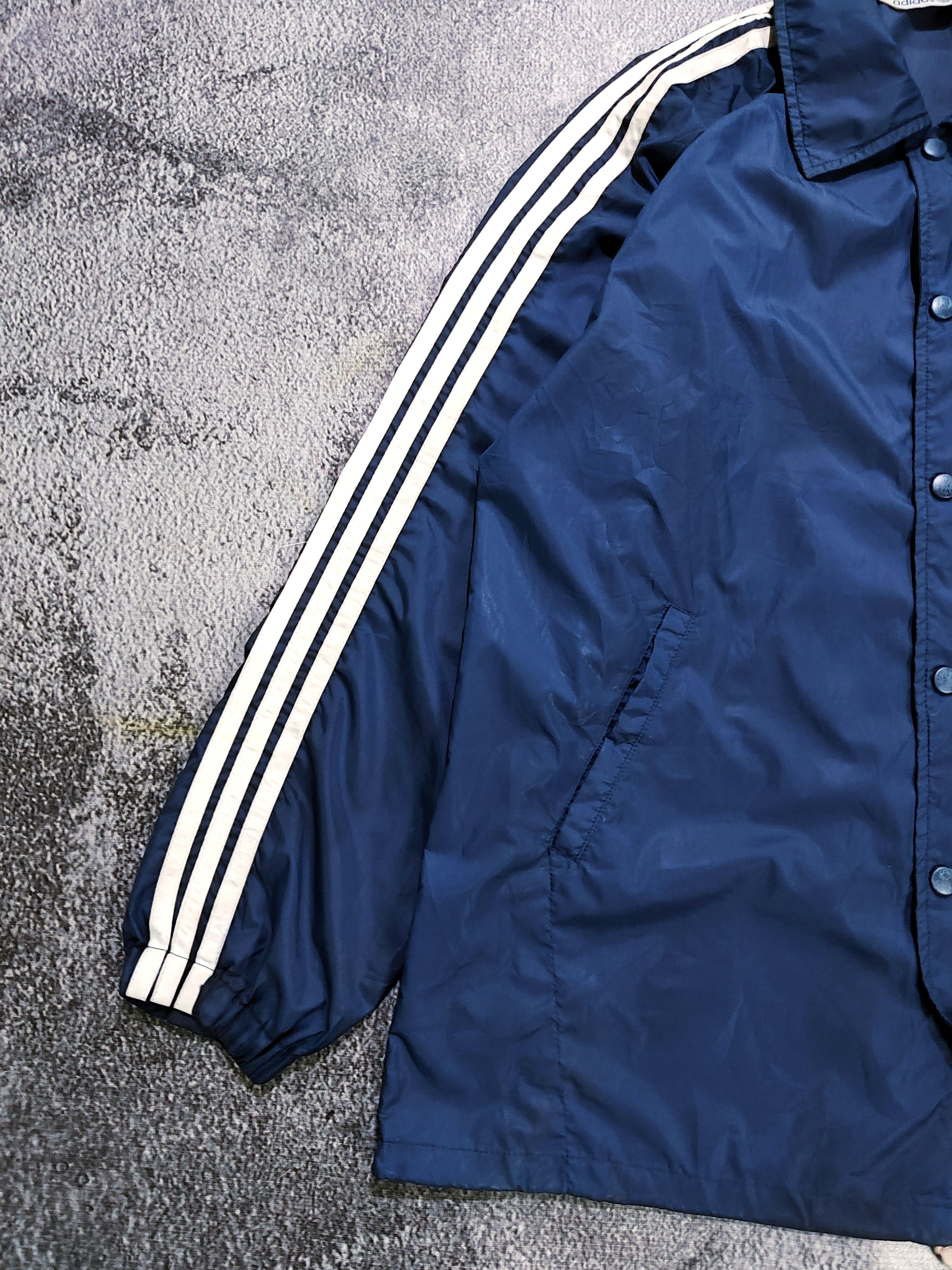 Adidas Vintage 80's Adidas Coach Windbreaker Jacket Size US L / EU 52-54 / 3 - 4 Thumbnail