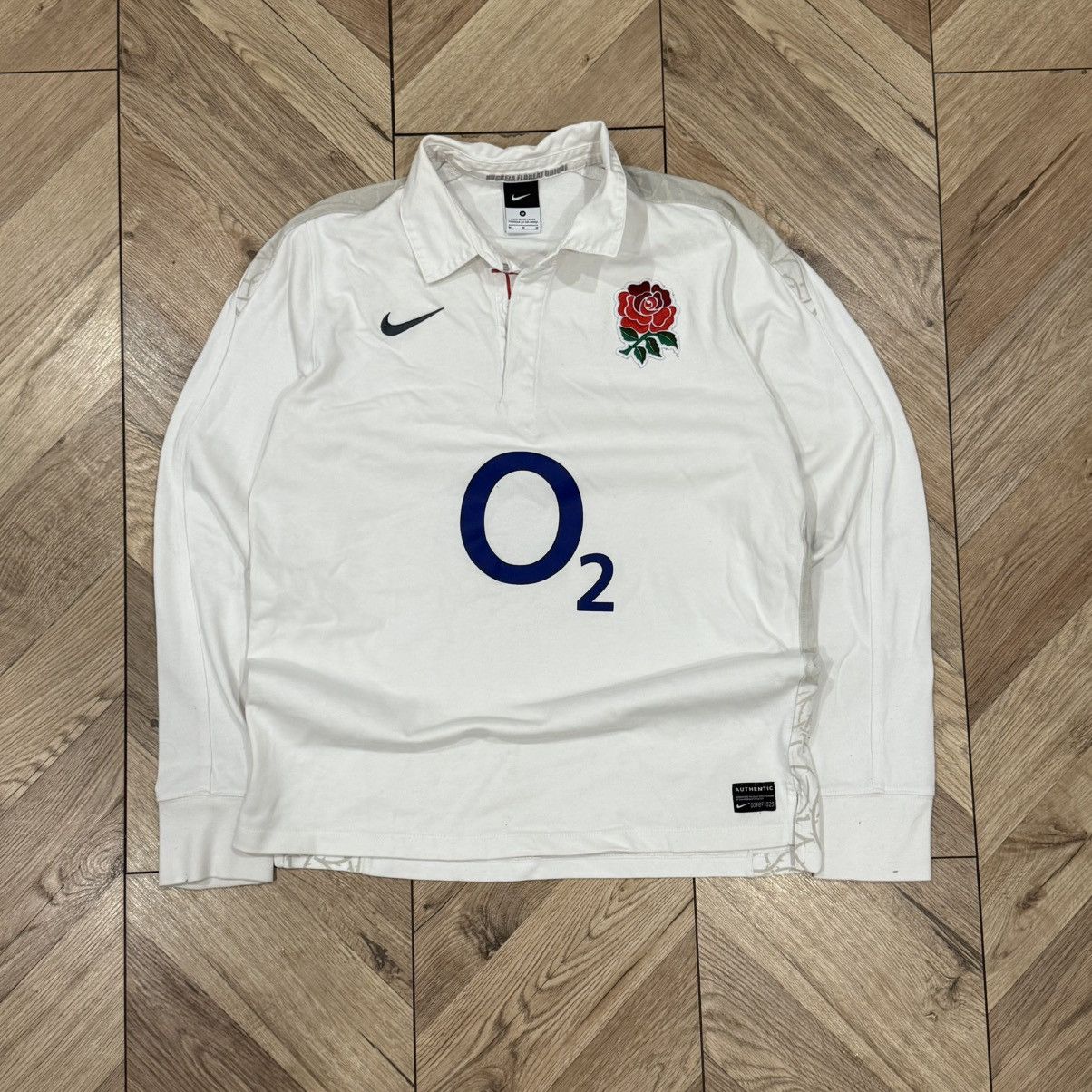 Nike Vintage England Regby White Sweatshirt M Vintage 00s