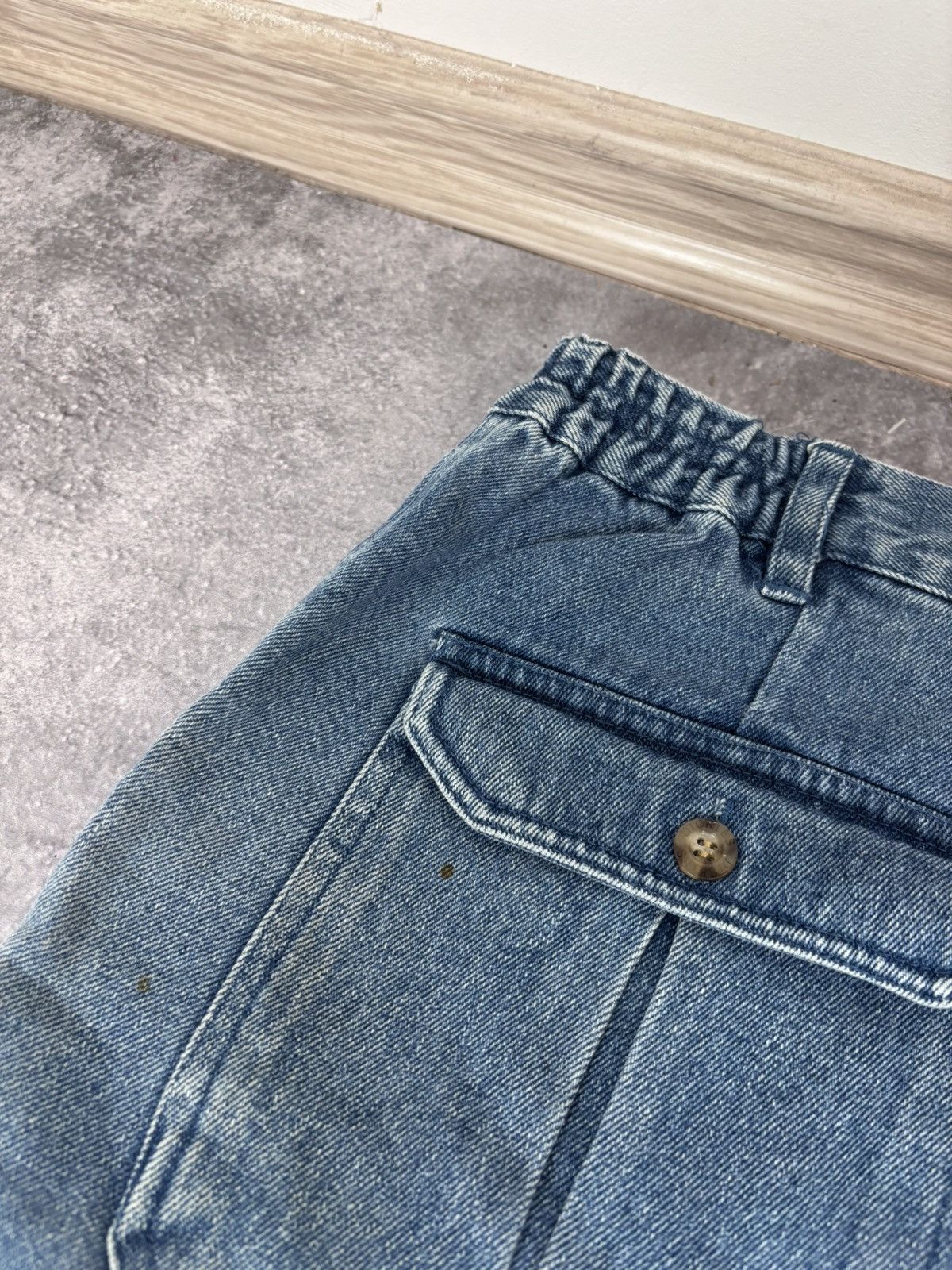 Dickies Vintage Dickies Women’s Blue Denim Cargo Shorts Jorts Size 38" / US 16 / IT 52 - 17 Thumbnail