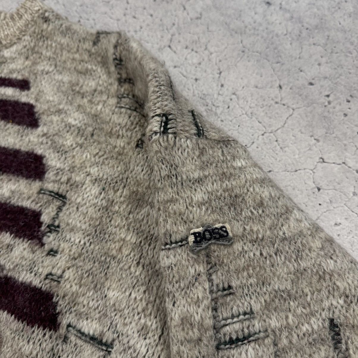Hugo Boss × Japanese Brand × Vintage 80s Vintage Sweater Hugo Boss Western Germany Wool Jumpers Size US XL / EU 56 / 4 - 4 Thumbnail