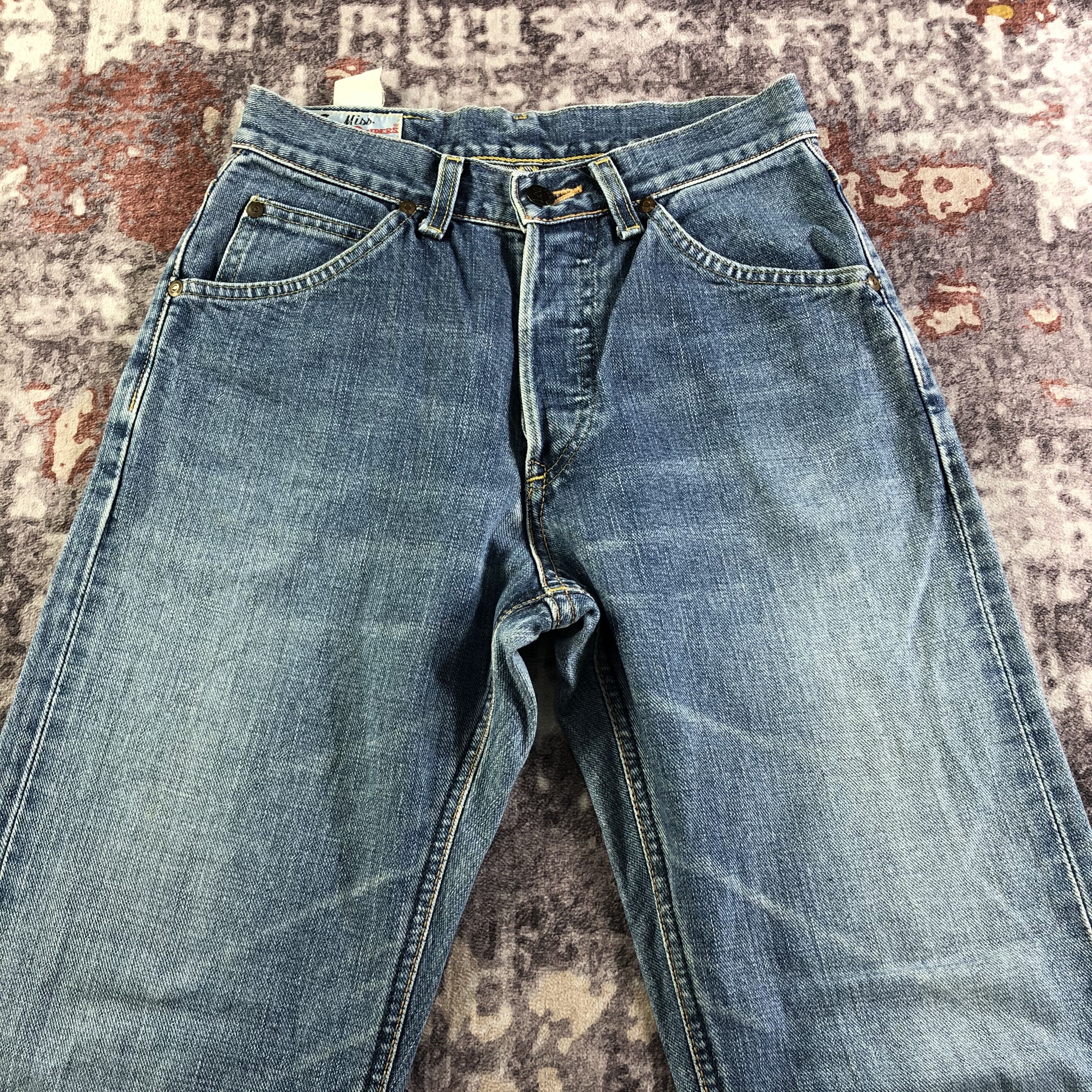 Edwin × Vintage Vintage 90s High Waist Miss Lee Selvedge Jeans-JM3605 Size 27" / US 4 / IT 40 - 3 Thumbnail