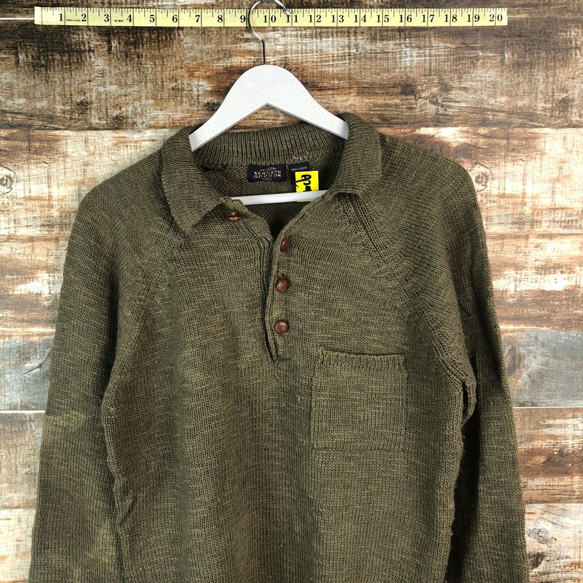 Homespun Knitwear × Japanese Brand Kenneth Gordon Green Knitwear #A2016 Size US M / EU 48-50 / 2 - 5 Thumbnail