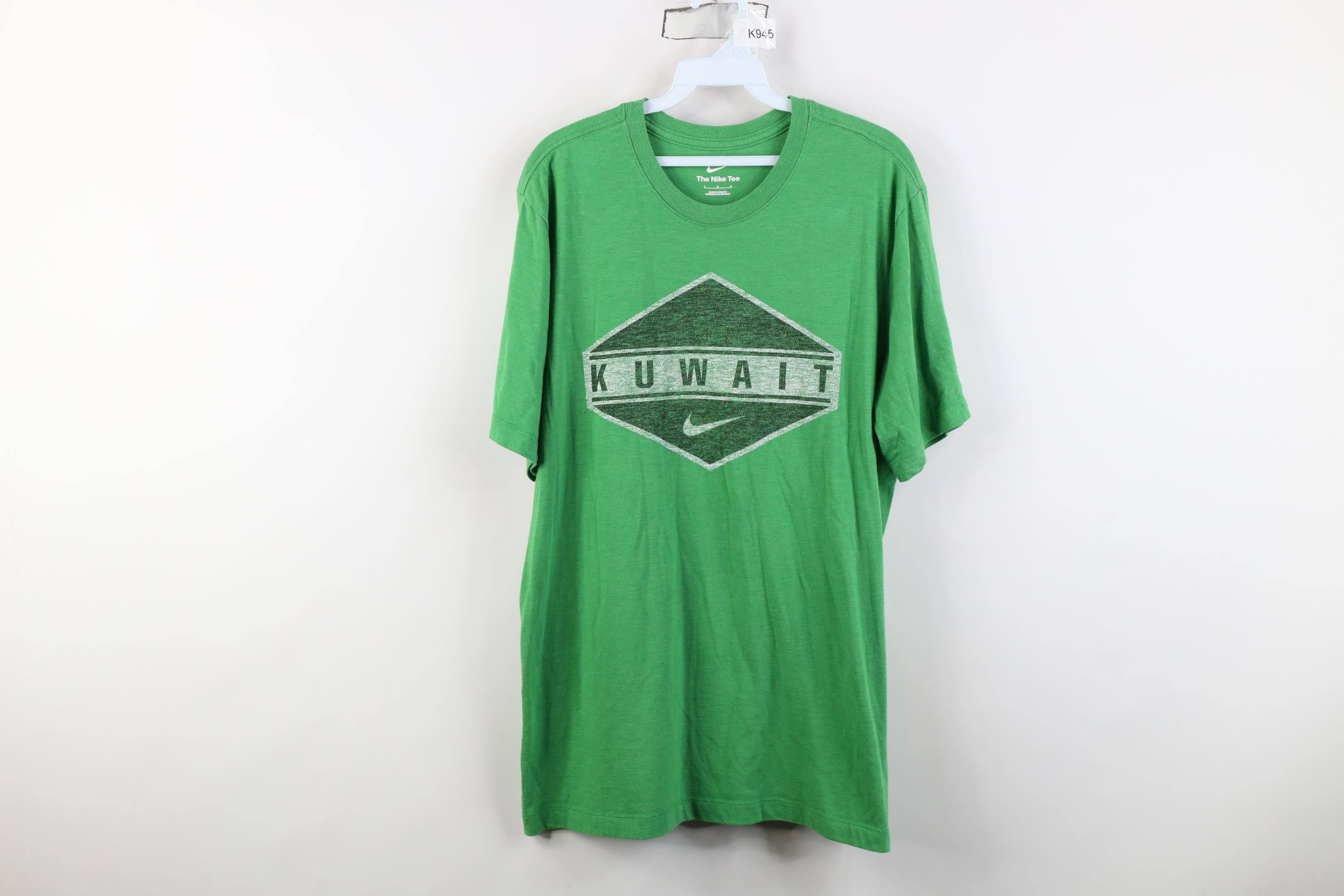 Nike Nike Military Kuwait Center Swoosh Jersey Knit T-Shirt Green Size US L / EU 52-54 / 3 - 1 Thumbnail
