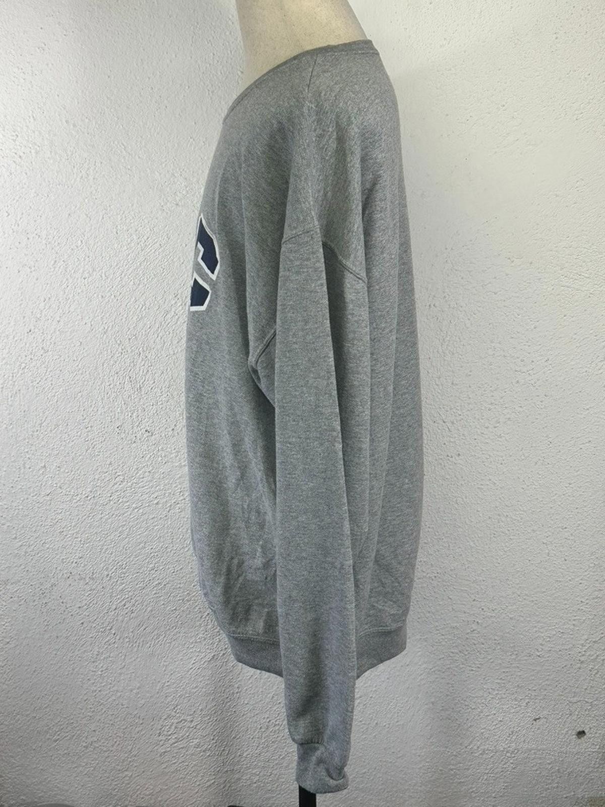 Jerzees NYC Unisex XL Gray Long Sleeve Jerzees Sweatshirt Size US XL / EU 56 / 4 - 4 Thumbnail