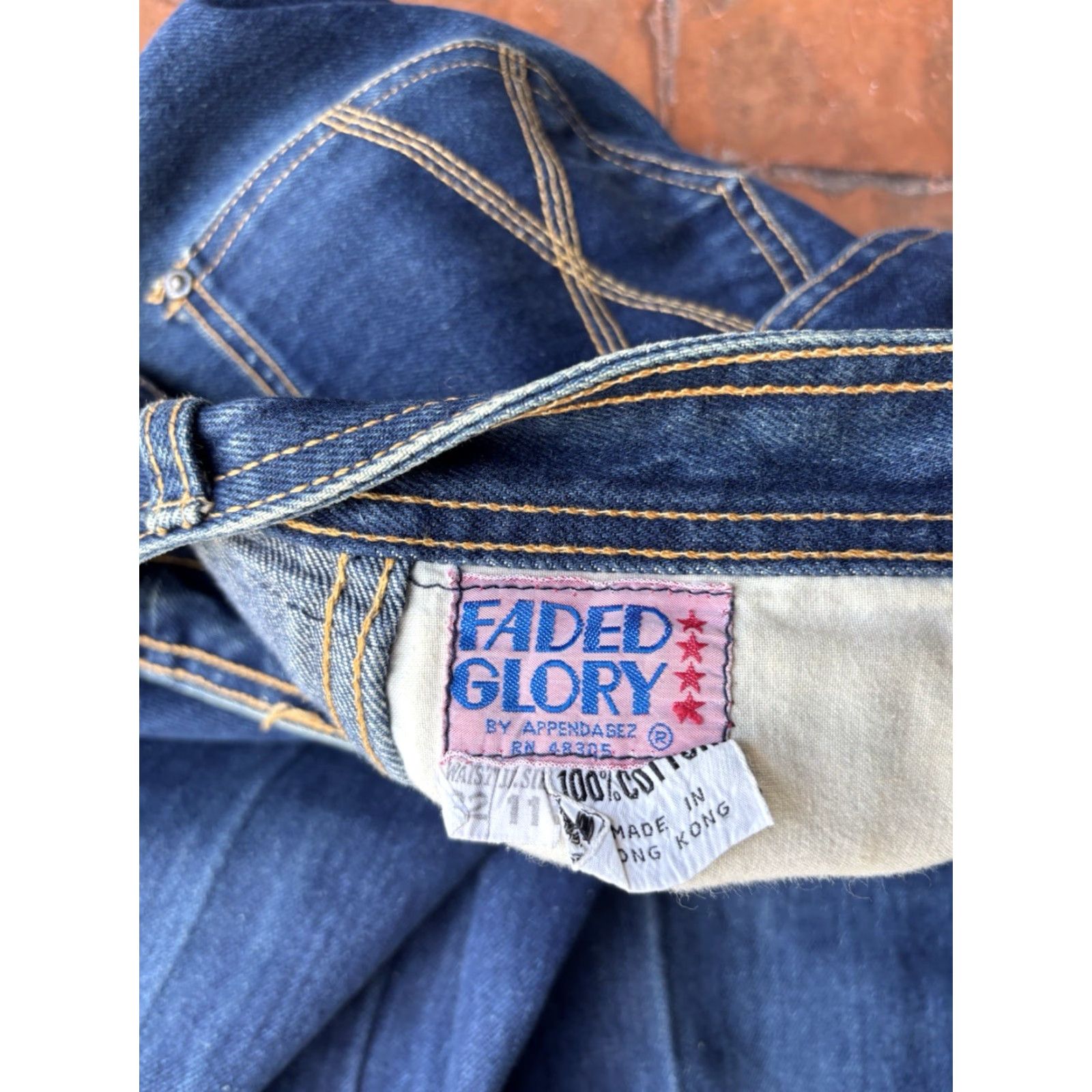 Faded Glory VINTAGE Faded Glory Appendagez Flare Jeans Shirt? 32 70s Blue Jeans Womens Mens Girls Size 32" / US 10 / IT 46 - 3 Thumbnail