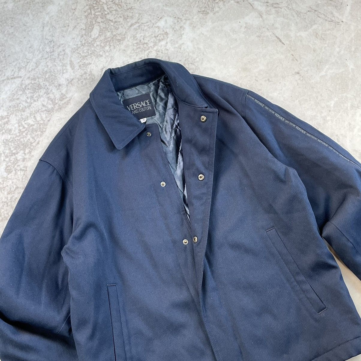 Versace × Vintage Versace Jeans Couture Vintage 90s Y2K Bomber Jacket Size US S / EU 44-46 / 1 - 9 Thumbnail
