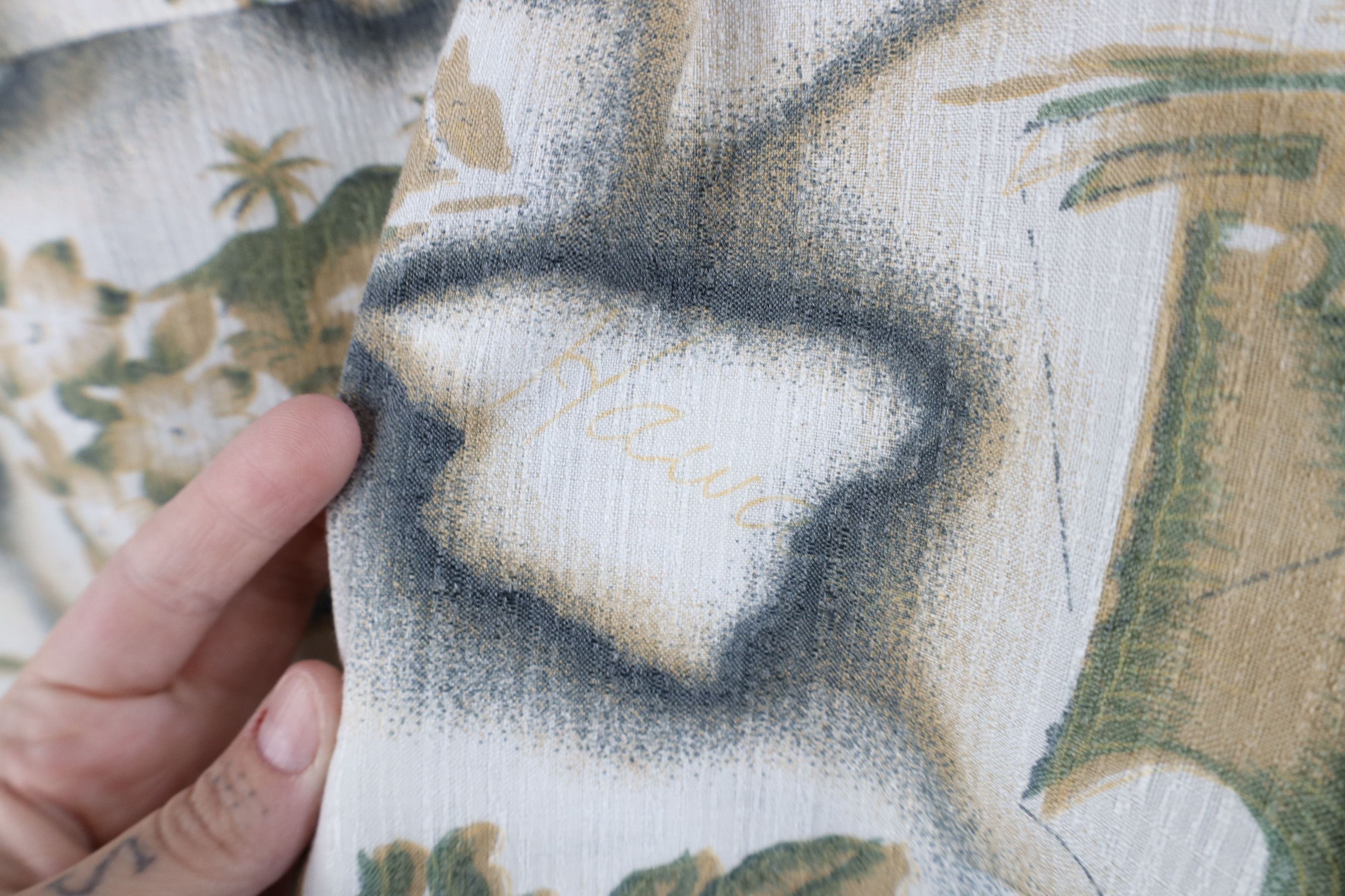 Vintage Vintage 70s Streetwear Collar Luau Hawaiian Button Shirt Size US L / EU 52-54 / 3 - 9 Thumbnail
