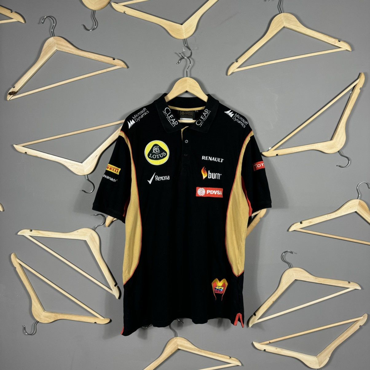 Vintage Vintage Lotus Renault F-1 Team Official Racing Polo Size US XXL / EU 58 / 5 - 2 Thumbnail
