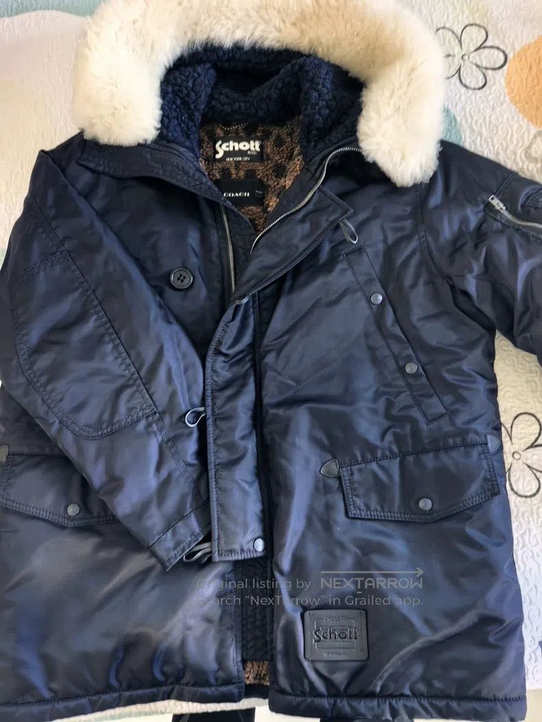 Schott Schott Co-branded men's down jacket Size US L / EU 52-54 / 3 - 1 Thumbnail
