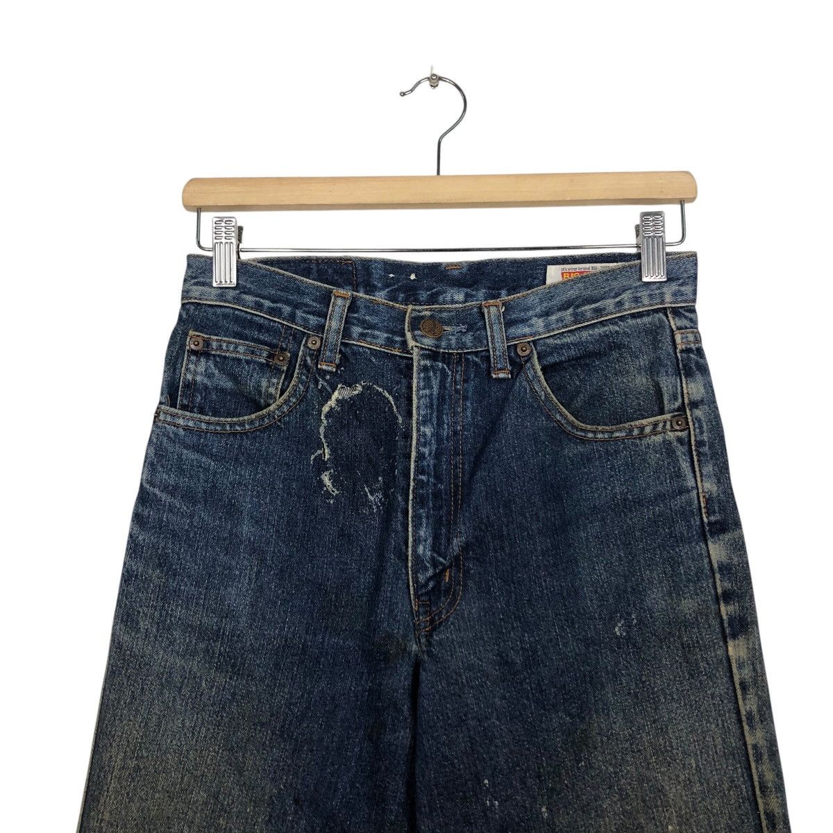 Japanese Brand 📌Vintage Denim Jeans Straight Cut Big John Indigo Blue Size 28" / US 6 / IT 42 - 4 Thumbnail
