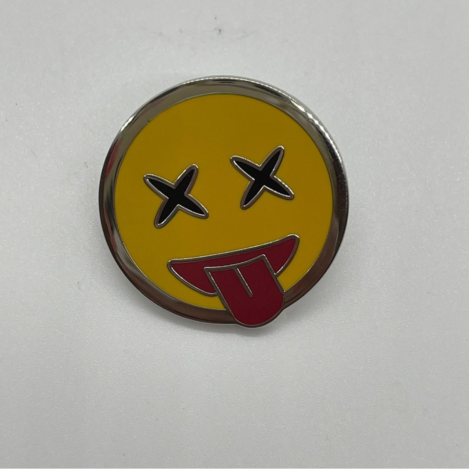 Coach Coach Enamel Decorative Pin - Yellow Emoji 1" Round Size ONE SIZE - 3 Thumbnail