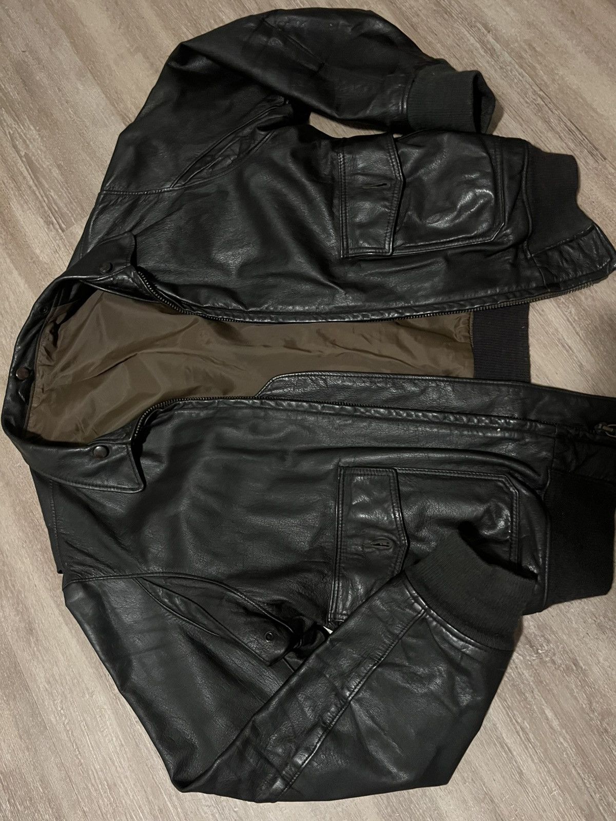 Other Leather Jacket Vintage Size US XL / EU 56 / 4 - 2 Thumbnail