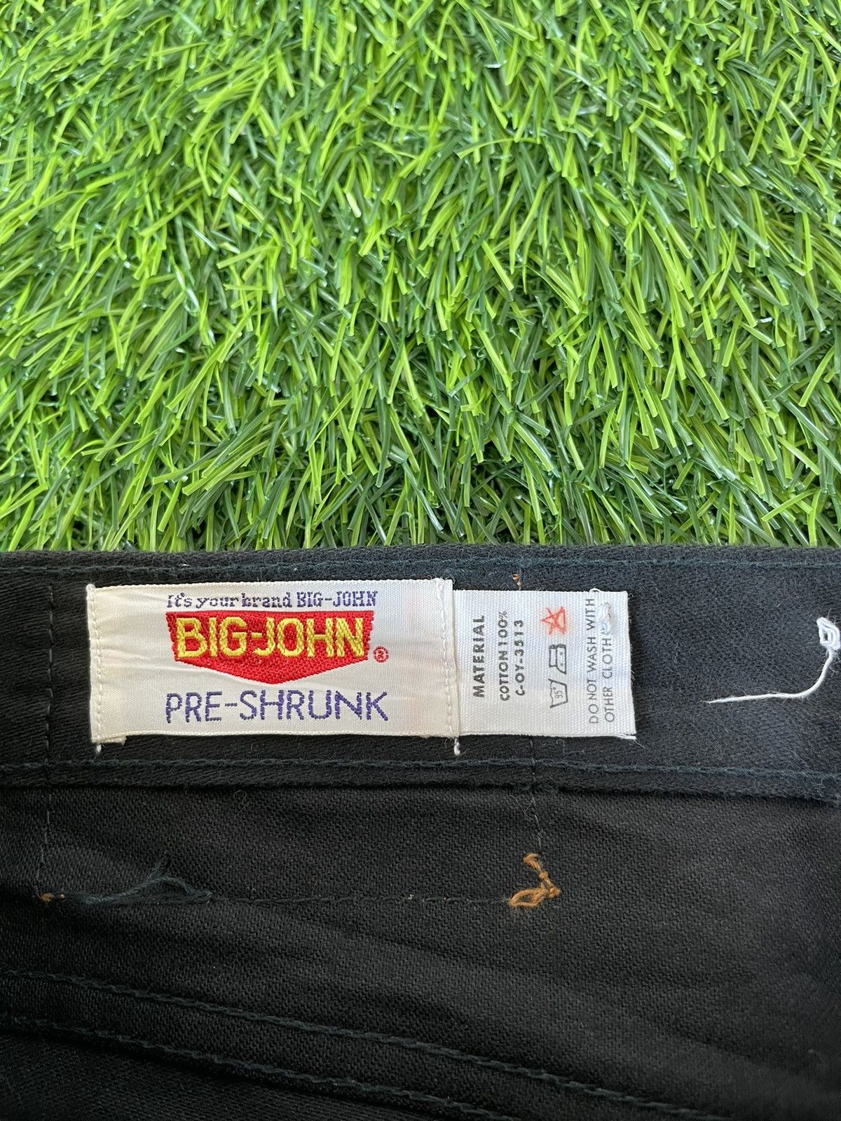 Big John True Vintage🔥BIG JOHN🔥Flared Bush Pants Black Denim 80s Size US 31 - 12 Thumbnail