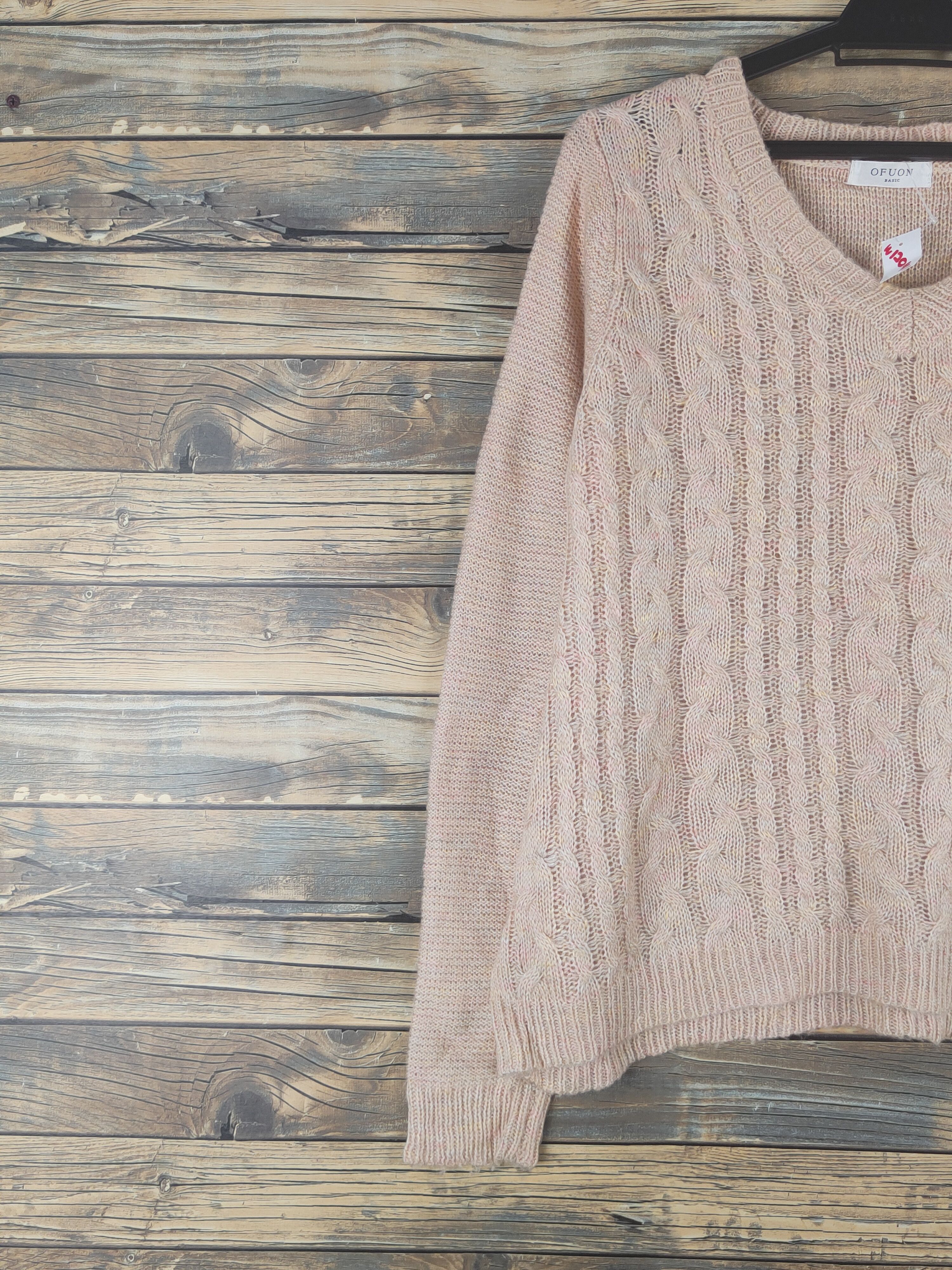 Vintage Ofuon Light Orange Knitwear Sweatshirts #W1204 Size XS / US 0-2 / IT 36-38 - 3 Thumbnail