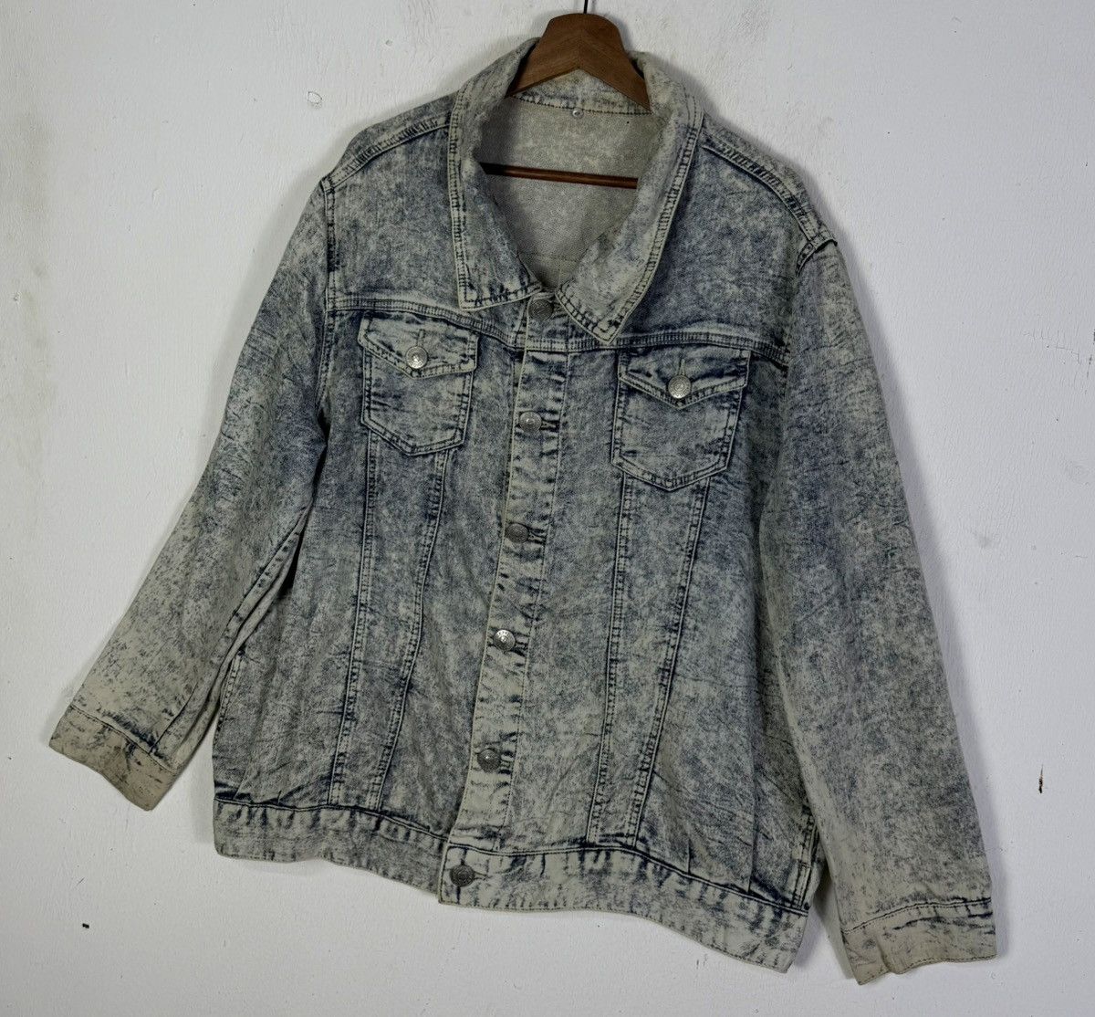 Dig Deep Vintage Dig Deep Acid Wash Denim Trucker Size US XL / EU 56 / 4 - 3 Thumbnail