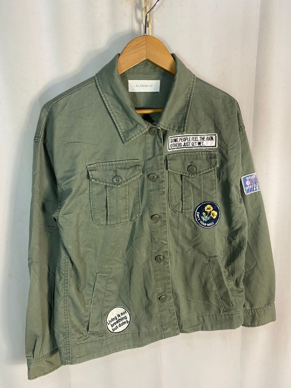 Japanese Brand As know as military fashion button up shirt with patches Size M / US 6-8 / IT 42-44 - 3 Thumbnail