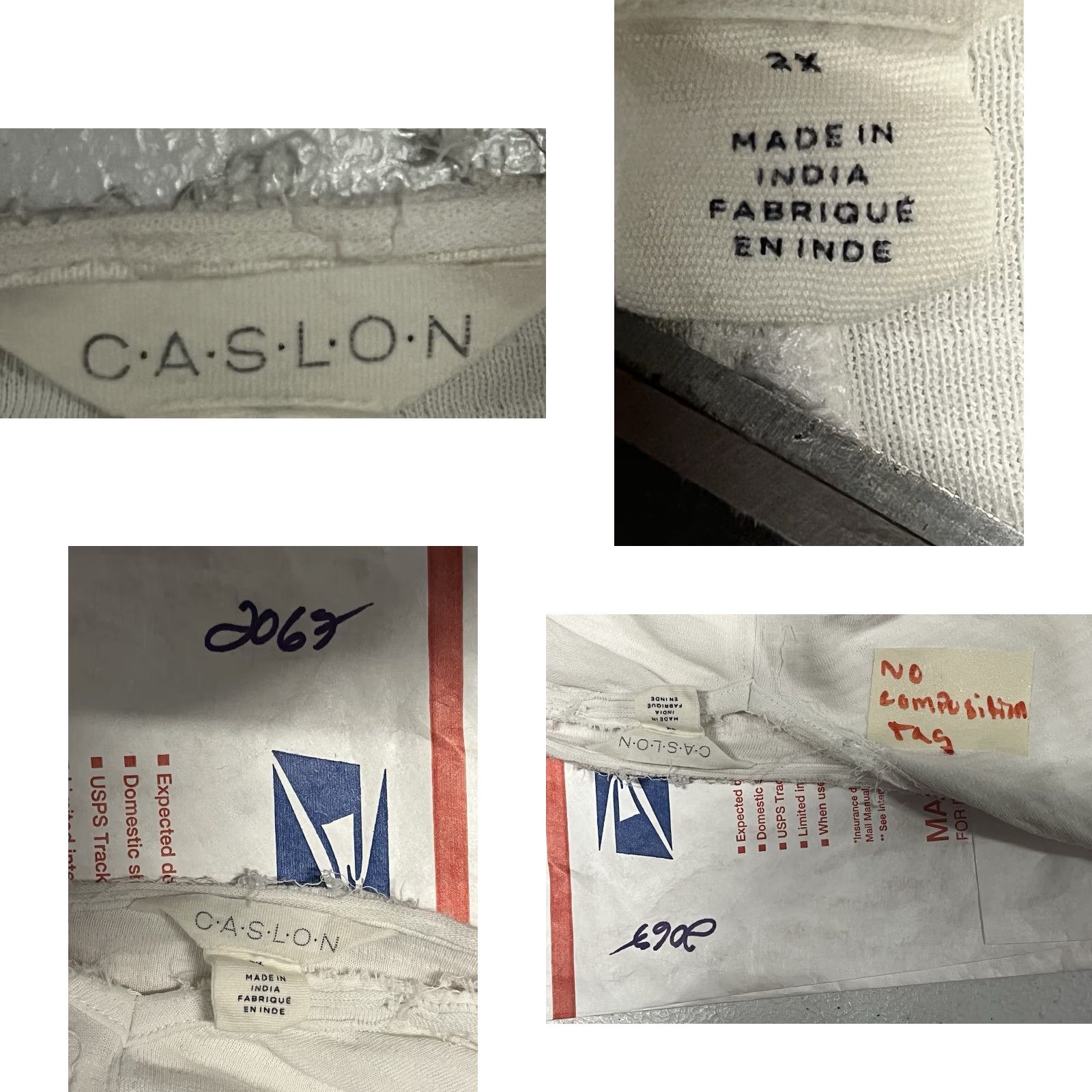 Vintage Caslon White Long Sleeve Tshirt 2XL Crew Neck Pullover Knit T-Shirt Women Basic Size XXL / US 16-18 / IT 52-54 - 8 Thumbnail