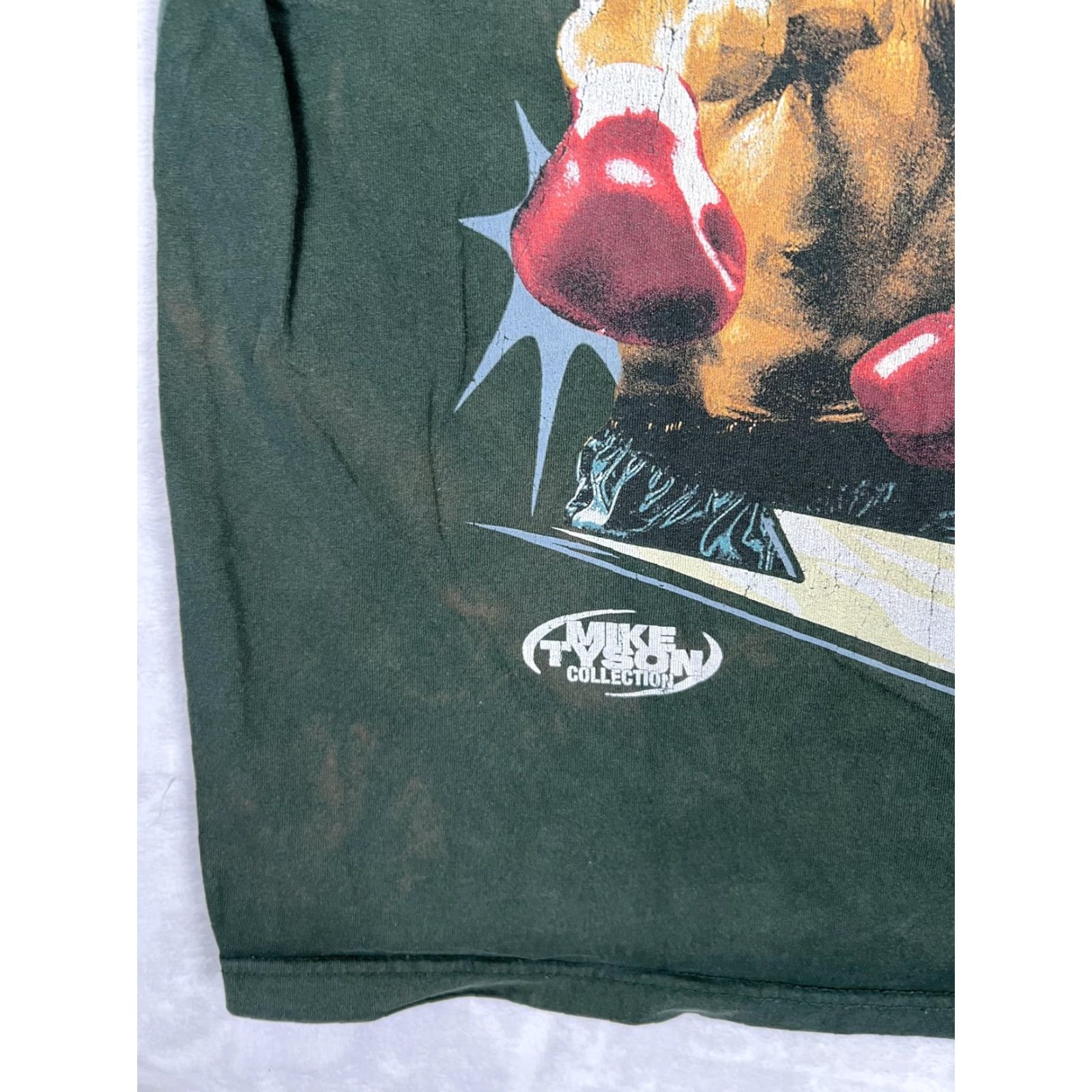 Vintage Mike Tyson Collection T-Shirt Mens XL Green Boxing Graphic VTG Retro Shirt Short Sleeve Crew Neck Cotton Jersey Size US XL / EU 56 / 4 - 3 Thumbnail
