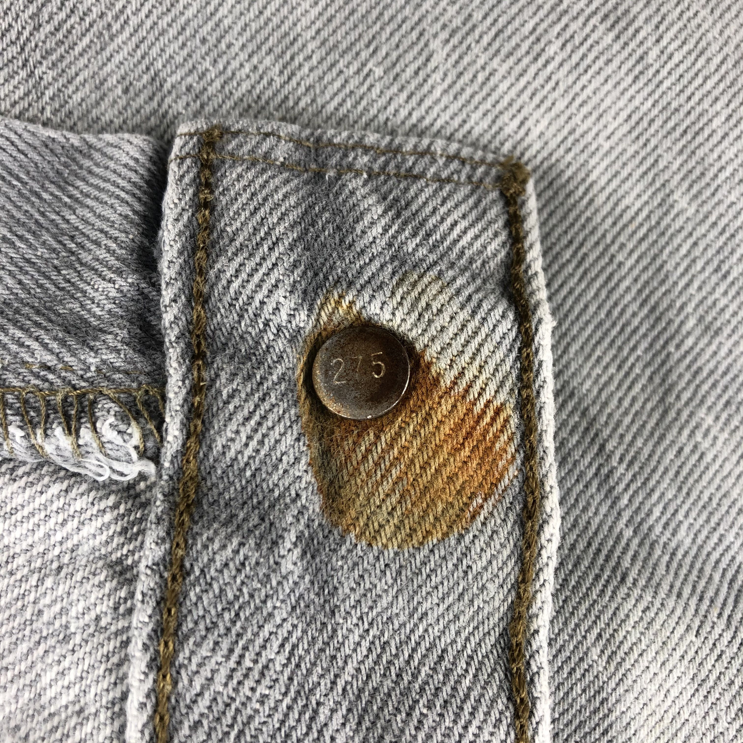 Levi's × Vintage Vintage 90s Ash Gray Levis 501 Jeans-JM2181 Size US 34 / EU 50 - 15 Thumbnail