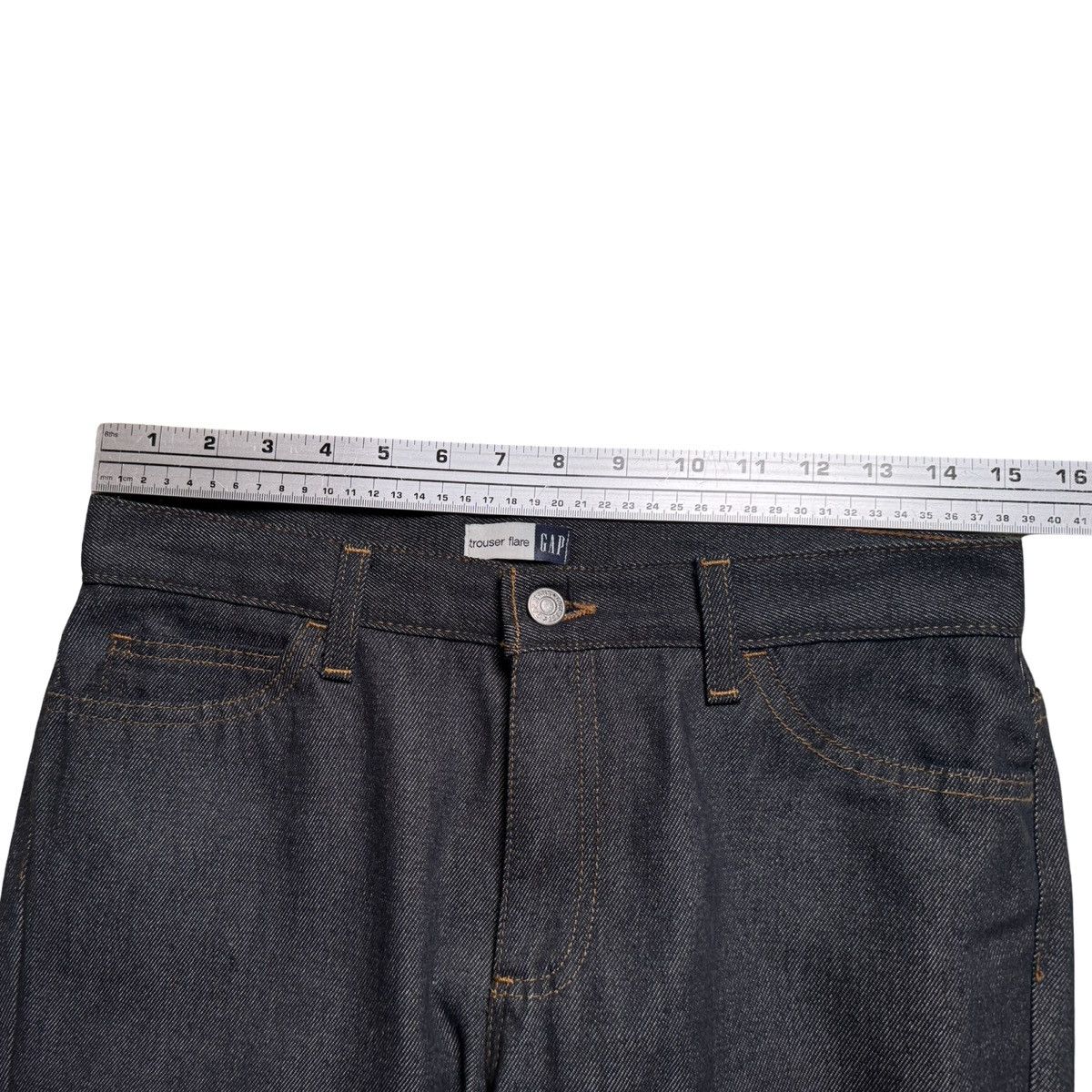 Gap Vintage 90s GAP Jeans Womens Size 8 Blue Trouser Flare Size 30" / US 8 / IT 44 - 4 Thumbnail