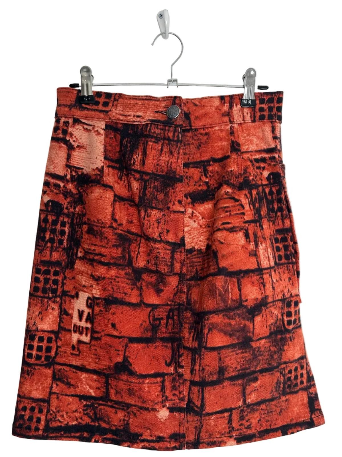 Jean Paul Gaultier Jean Paul Gaultier Jeans F/W 1997 Fight Racism Skirt Size 26" / US 2 / IT 38 - 3 Thumbnail