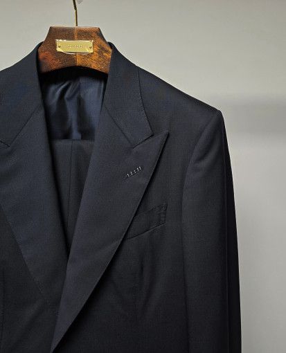 Tom Ford o1sm1stk0824 Windsor Solid Two-Piece Suit in Dark Navy Size US L / EU 52-54 / 3 - 2 Thumbnail