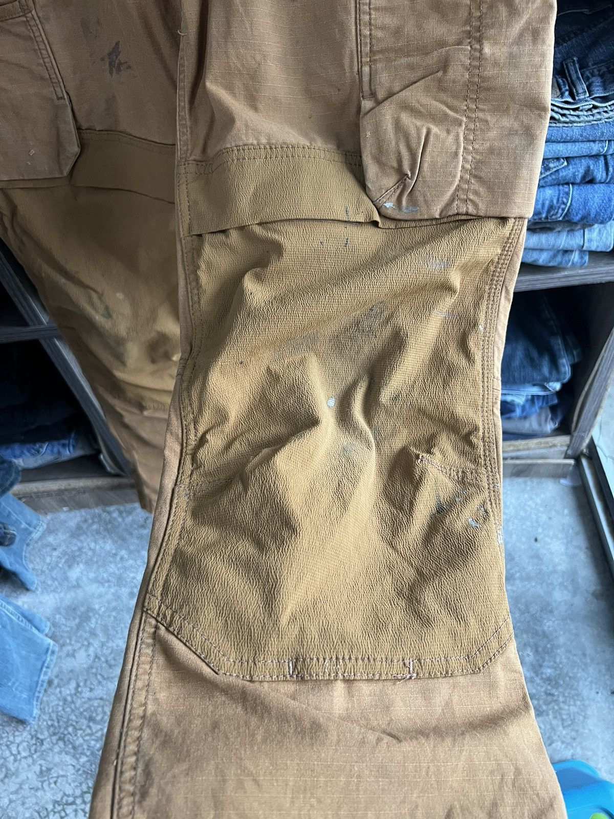 Carhartt 🔥Crazy Rare Carhartt Ripstop Multipockets Double Knee Size US 35 - 12 Thumbnail