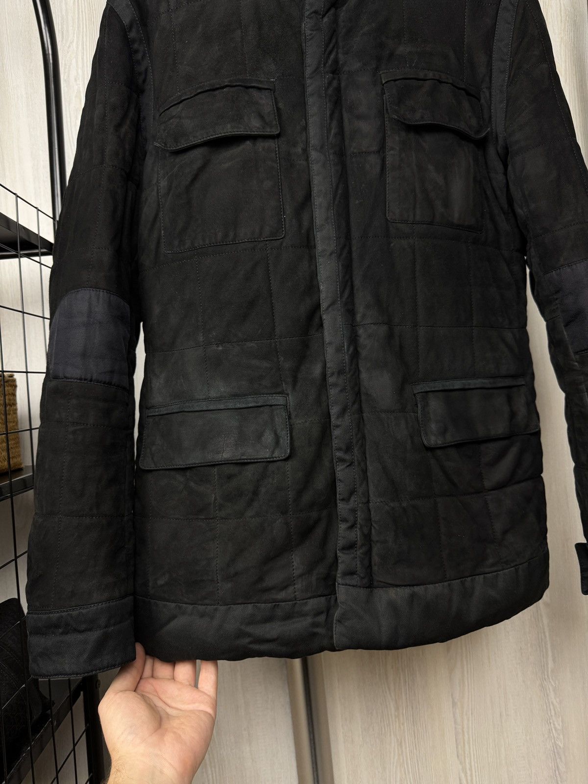 Yves Saint Laurent Yves Saint Laurent Rive Gauche leather suede biker jacket Size US L / EU 52-54 / 3 - 12 Thumbnail