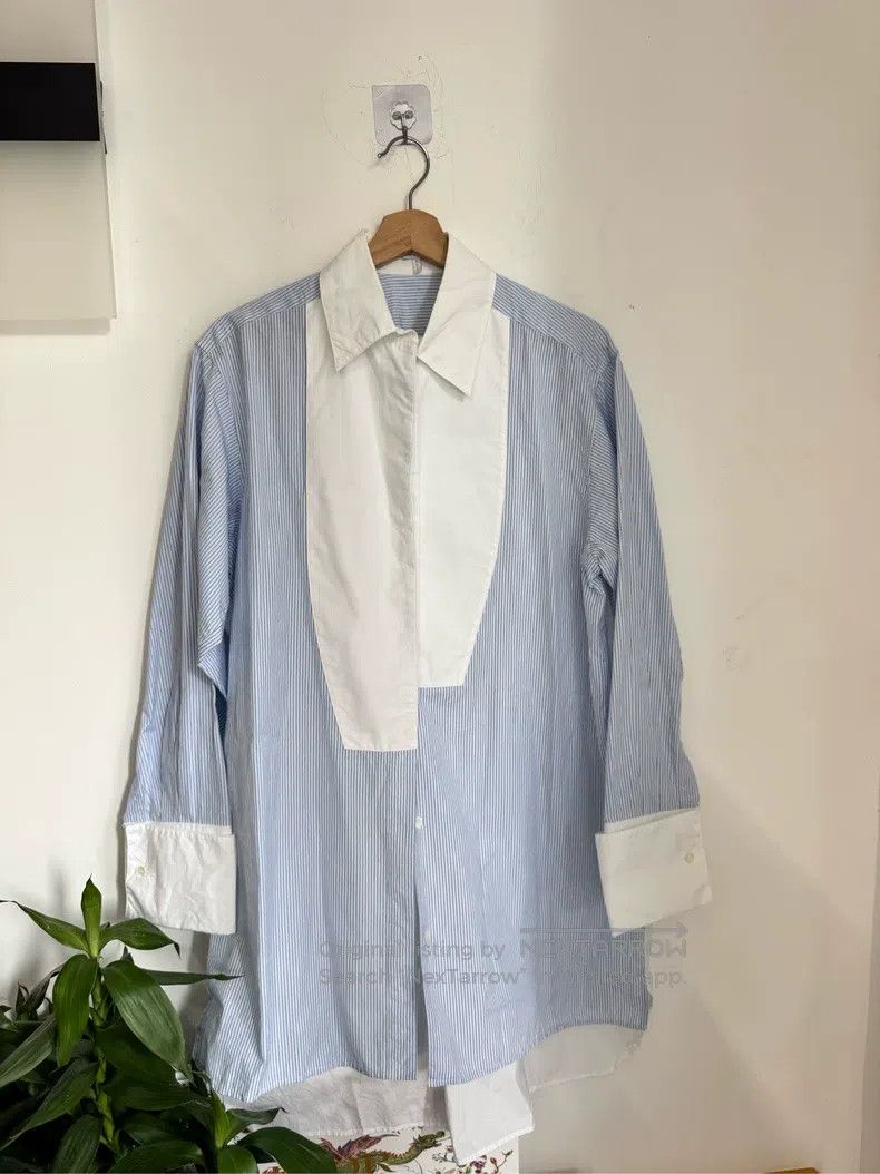 Loewe Loewe Blue and White Striped Shirt Size XS / US 0-2 / IT 36-38 - 1 Thumbnail