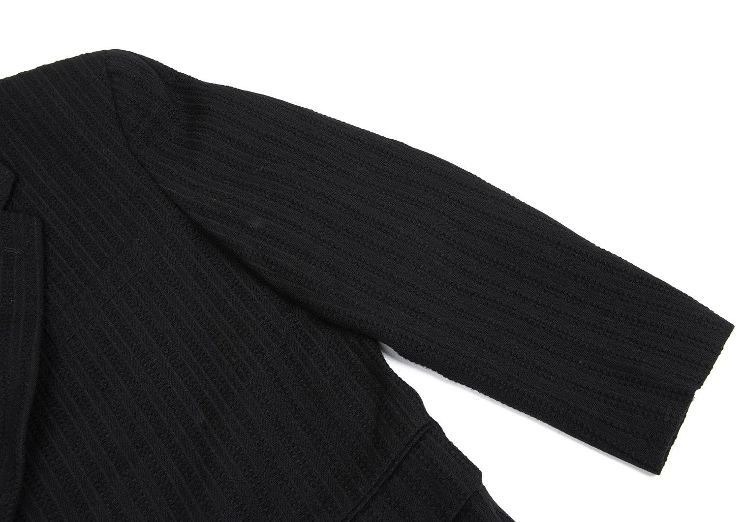 Comme des Garcons Homme Plus Wool Stripe Jacket in Black, Size M Size US M / EU 48-50 / 2 - 5 Thumbnail