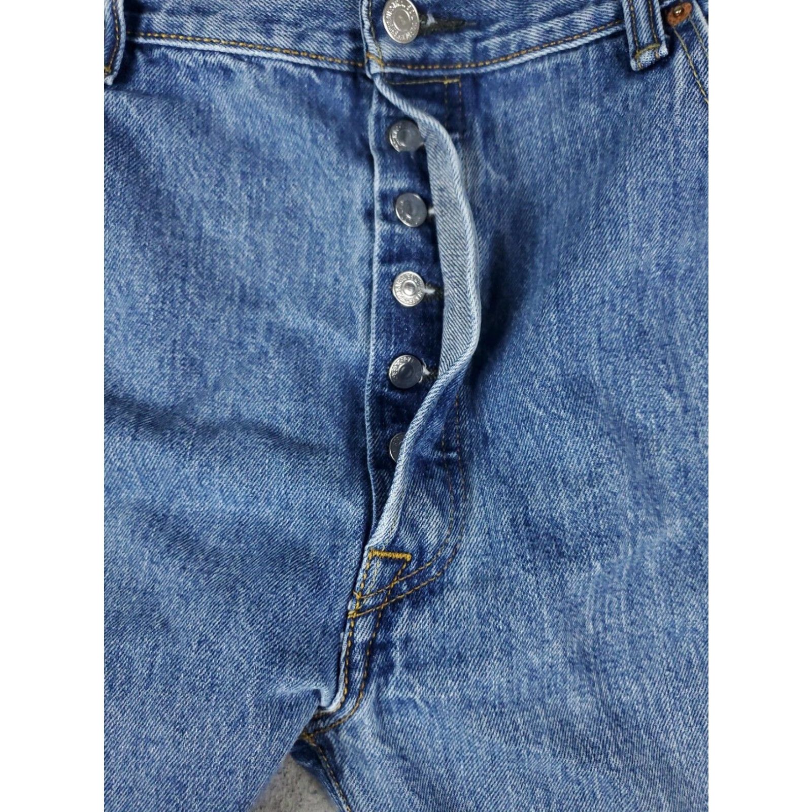 Levi's Levis 501 Blue Straight Leg Mens Jeans Size 40x30 Cotton Size US 40 / EU 56 - 6 Thumbnail