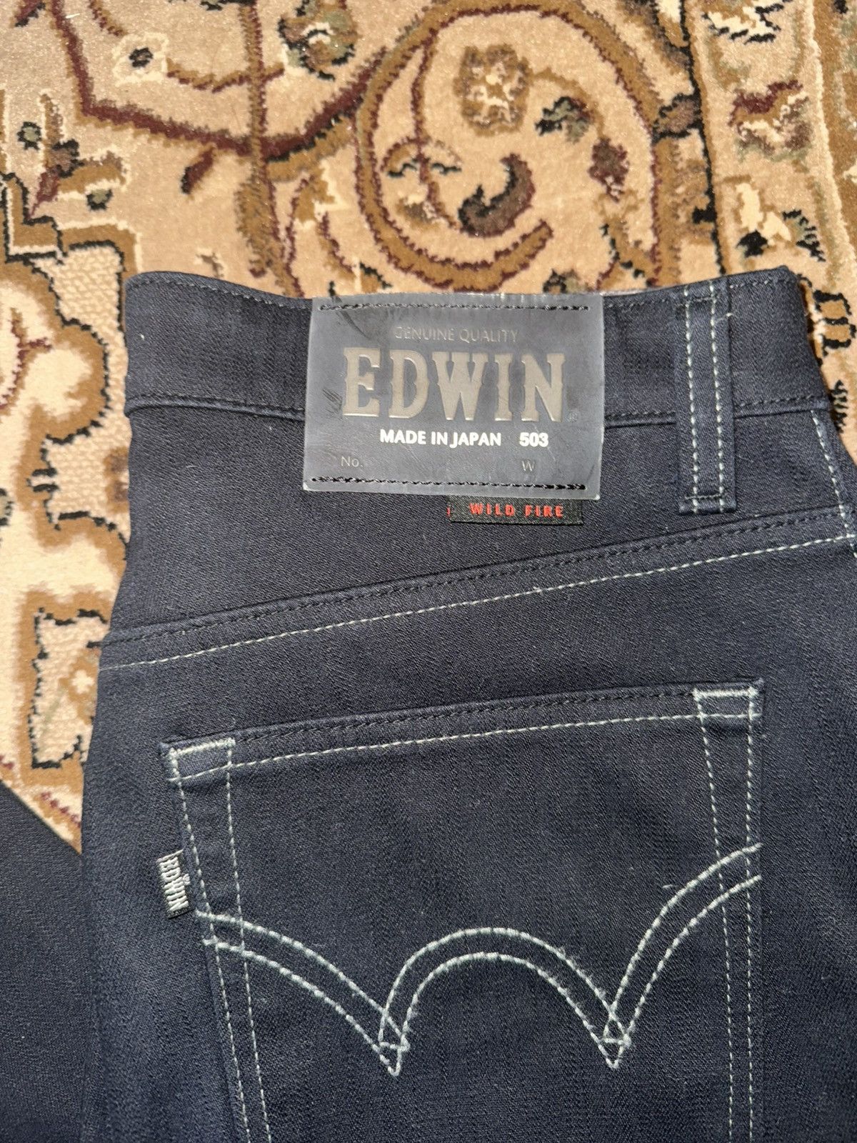 Edwin Edwin Wild Fire Denim Size 31 Fleece Lined Aztec Print Size US 31 - 4 Thumbnail