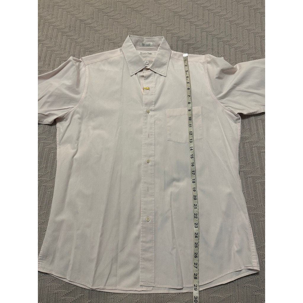 Calvin Klein Calvin Klein yellow cream button down size 16.5 Size US L / EU 52-54 / 3 - 6 Thumbnail