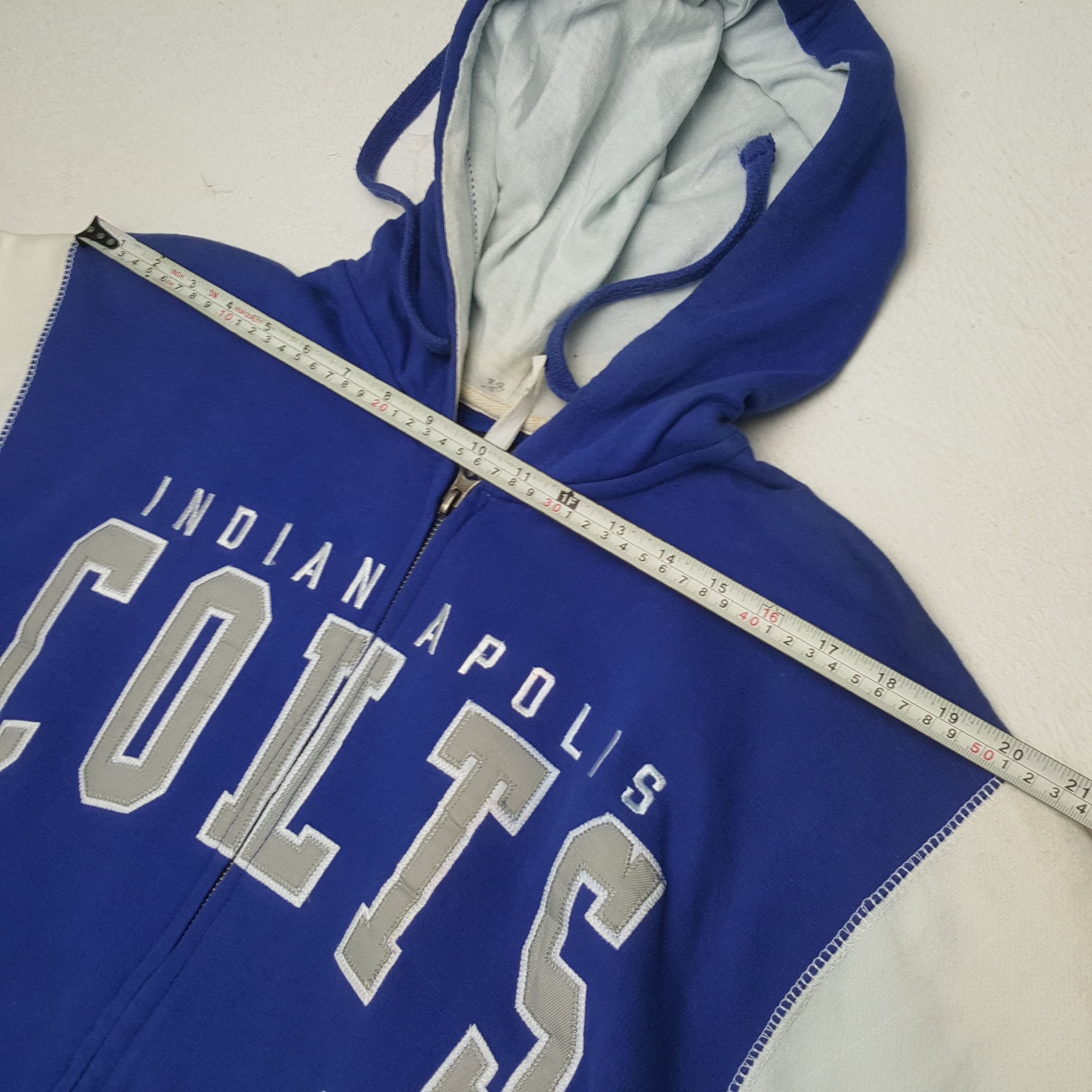 NFL × Vintage INDIANAPOLIS COLTS NFL American Football Team Zipper Hoodies Size US L / EU 52-54 / 3 - 5 Thumbnail