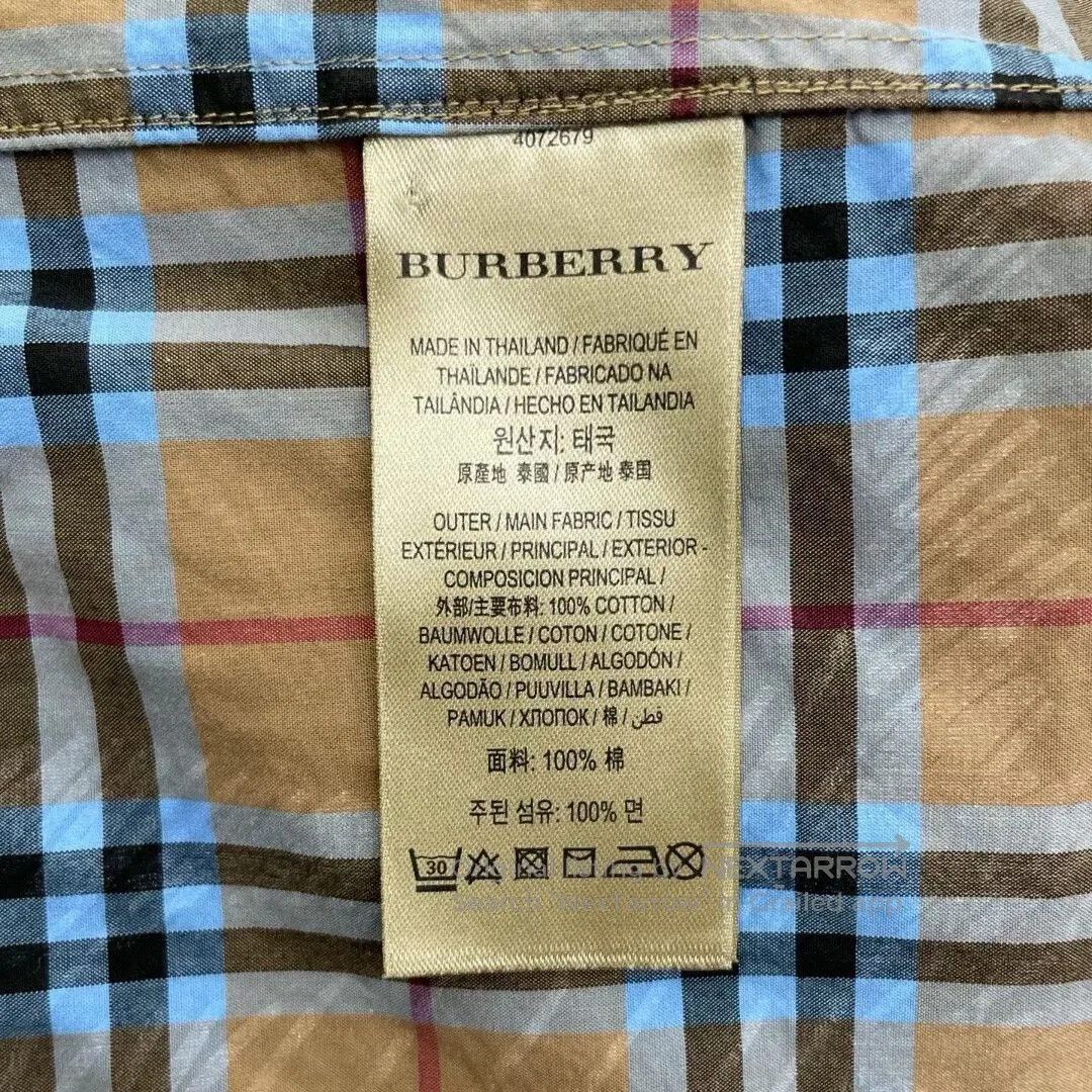 Burberry burberry plaid shirt with graffiti design. Size US S / EU 44-46 / 1 - 6 Thumbnail