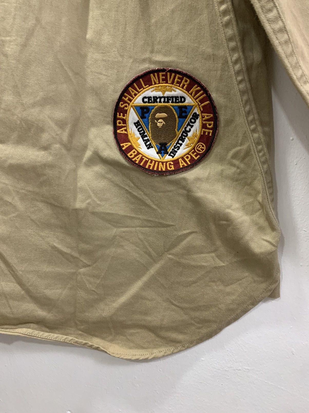 Bape OG BAPE PATCHES “GENERAL MADE” BUTTON-UP LONGSLEEVE SHIRT Size US L / EU 52-54 / 3 - 8 Thumbnail