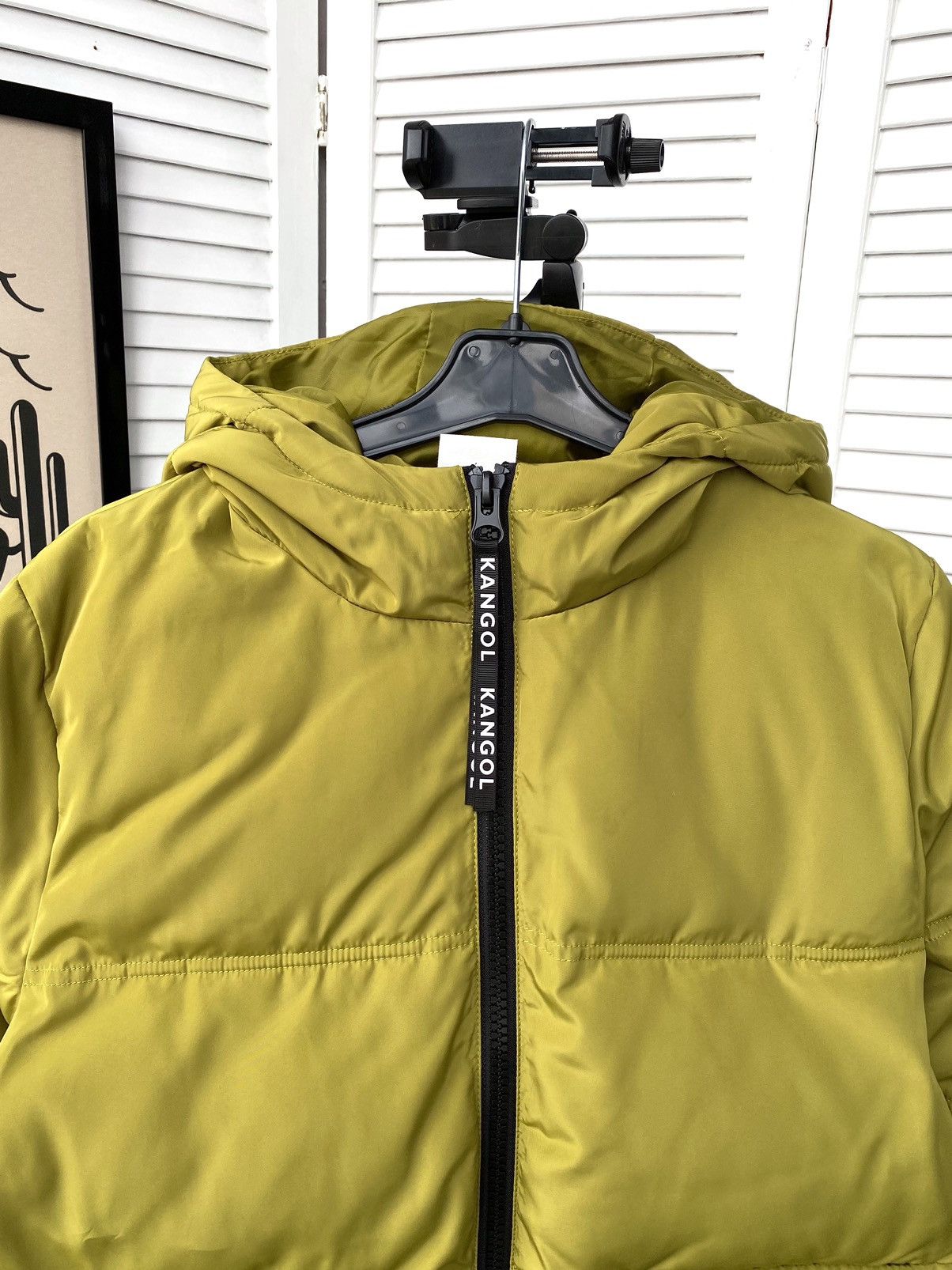 H&M × Kangol Kangol X H&M Green Puffer Cropped Jacket Size S / US 4 / IT 40 - 7 Thumbnail
