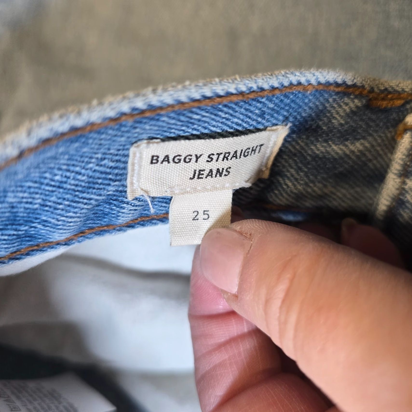 Madewell Madewell Jeans Women Baggy Straight High Rise Distressed Blue 5-Pocket Denim Size 25 90s Womens Size 42" / US 20 - 5 Thumbnail