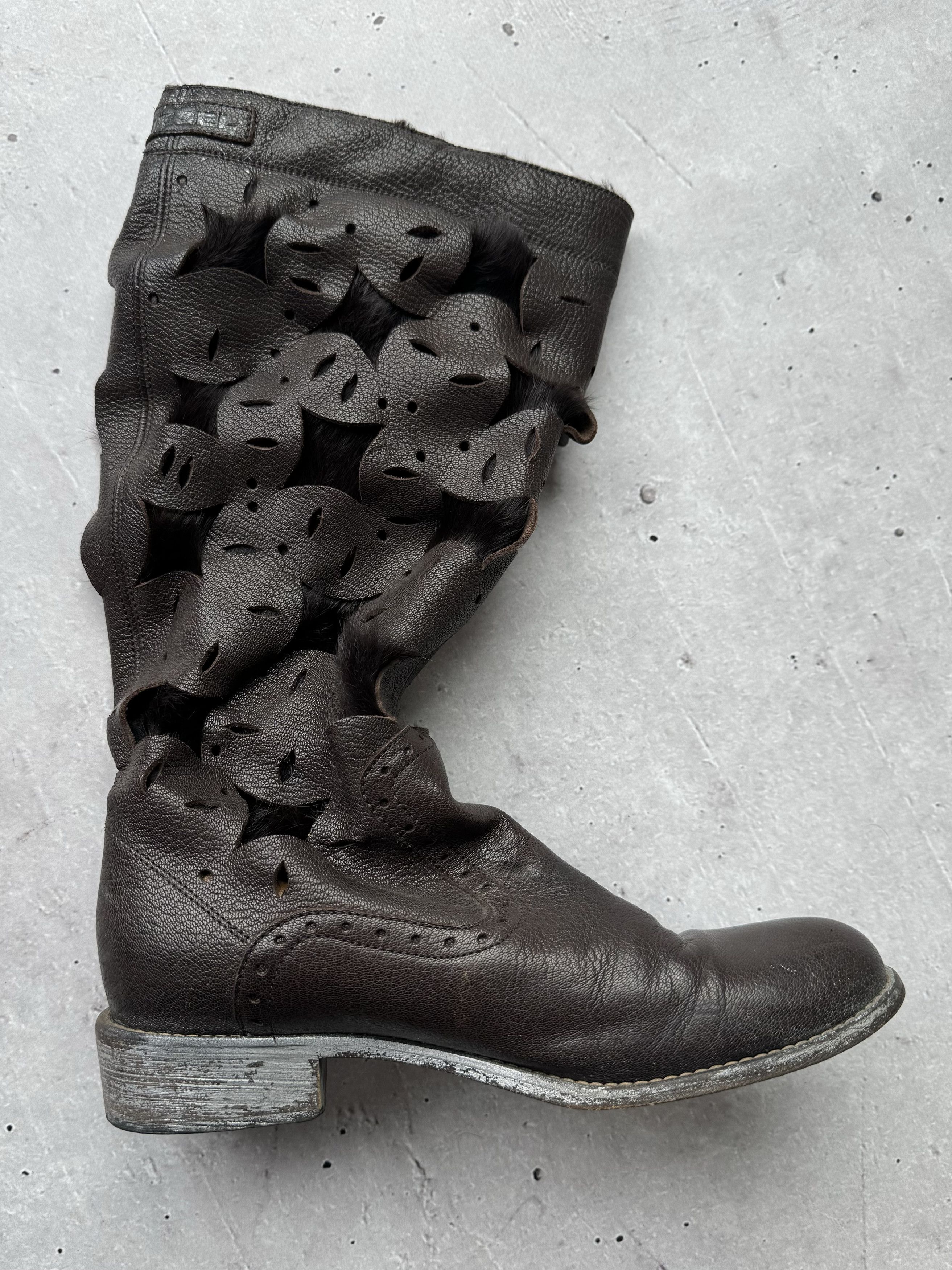 Diesel Diesel Vintage Fur-Leather Boots Size US 7 / IT 37 - 5 Thumbnail