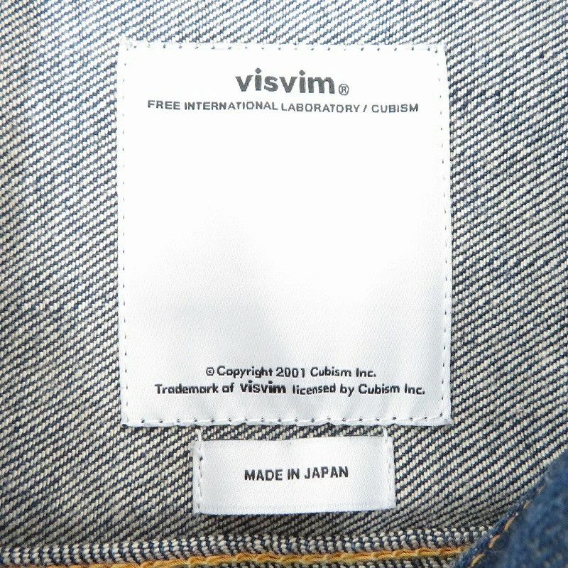 Visvim VISVIM 17AW SS 101 JKT JUMBO UNWASHED JACKET DENIM jean Size US S / EU 44-46 / 1 - 6 Thumbnail