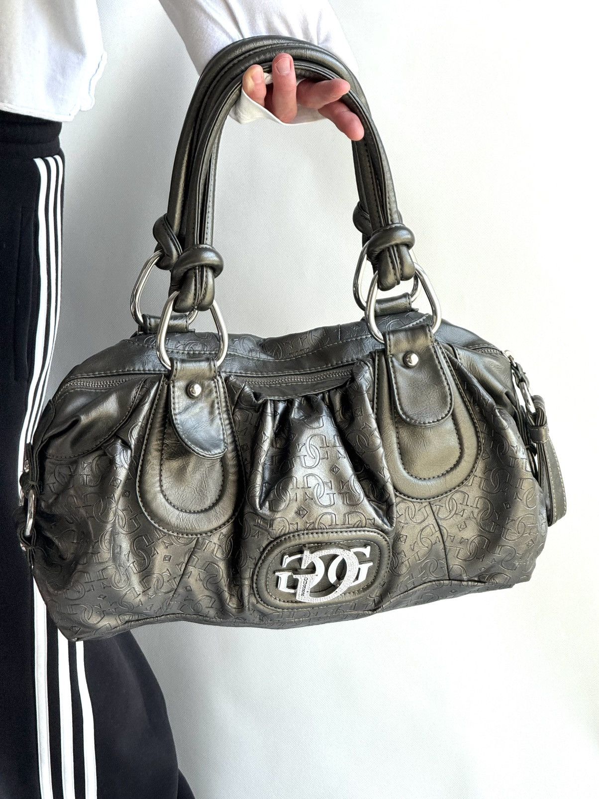 Guess Vintage Guess Monogram logo bag 00s Y2k Handbag Size ONE SIZE - 10 Thumbnail
