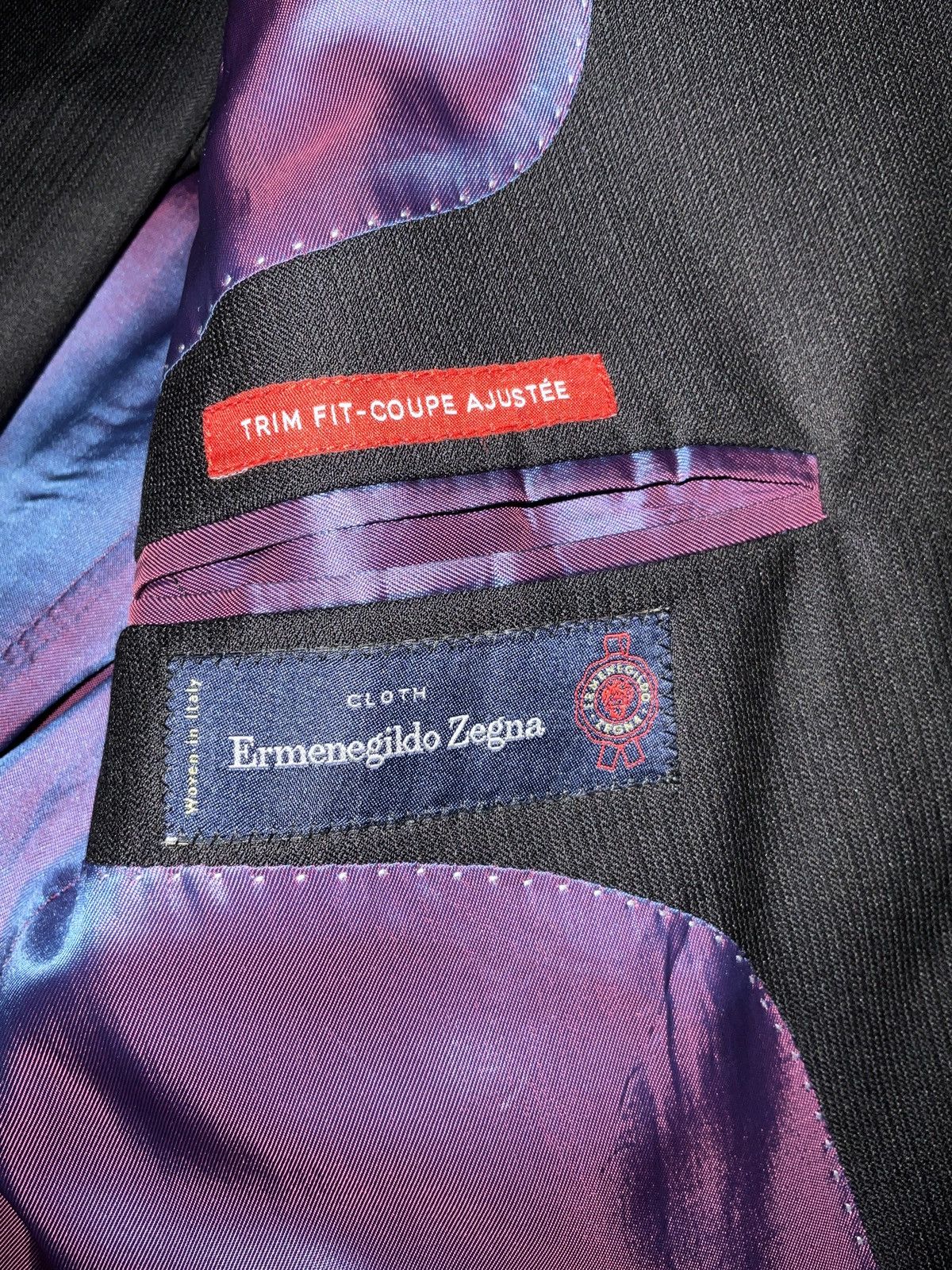 Ermenegildo Zegna × Saks Fifth Avenue Men’s Slim-Fit, Black Ermenegildo Zegna/Saks Fifth Ave. Suit Size 40R - 4 Thumbnail